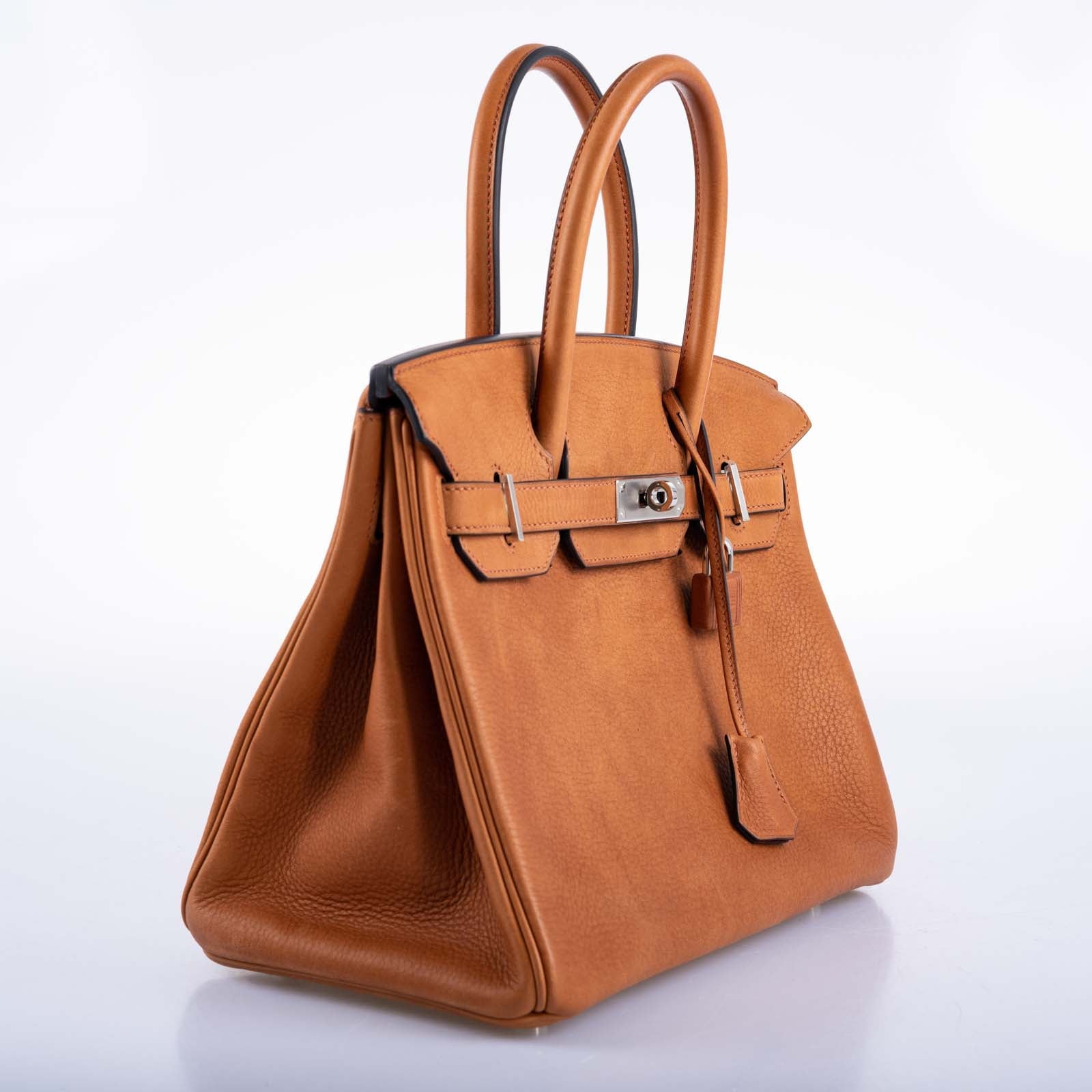 Hermès Birkin 30 Saddle Taurillon Palladium Hardware
