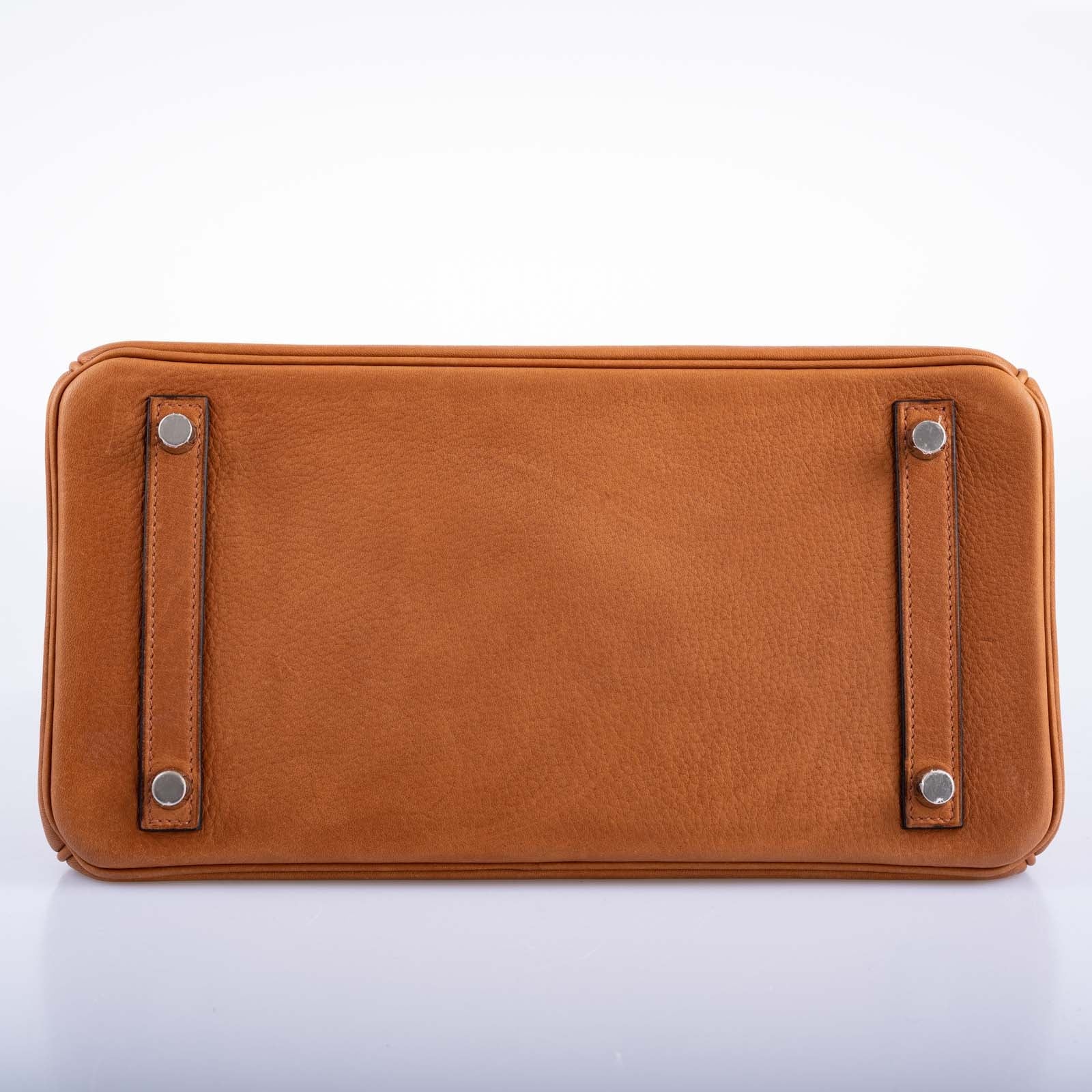 Hermès Birkin 30 Saddle Taurillon Palladium Hardware