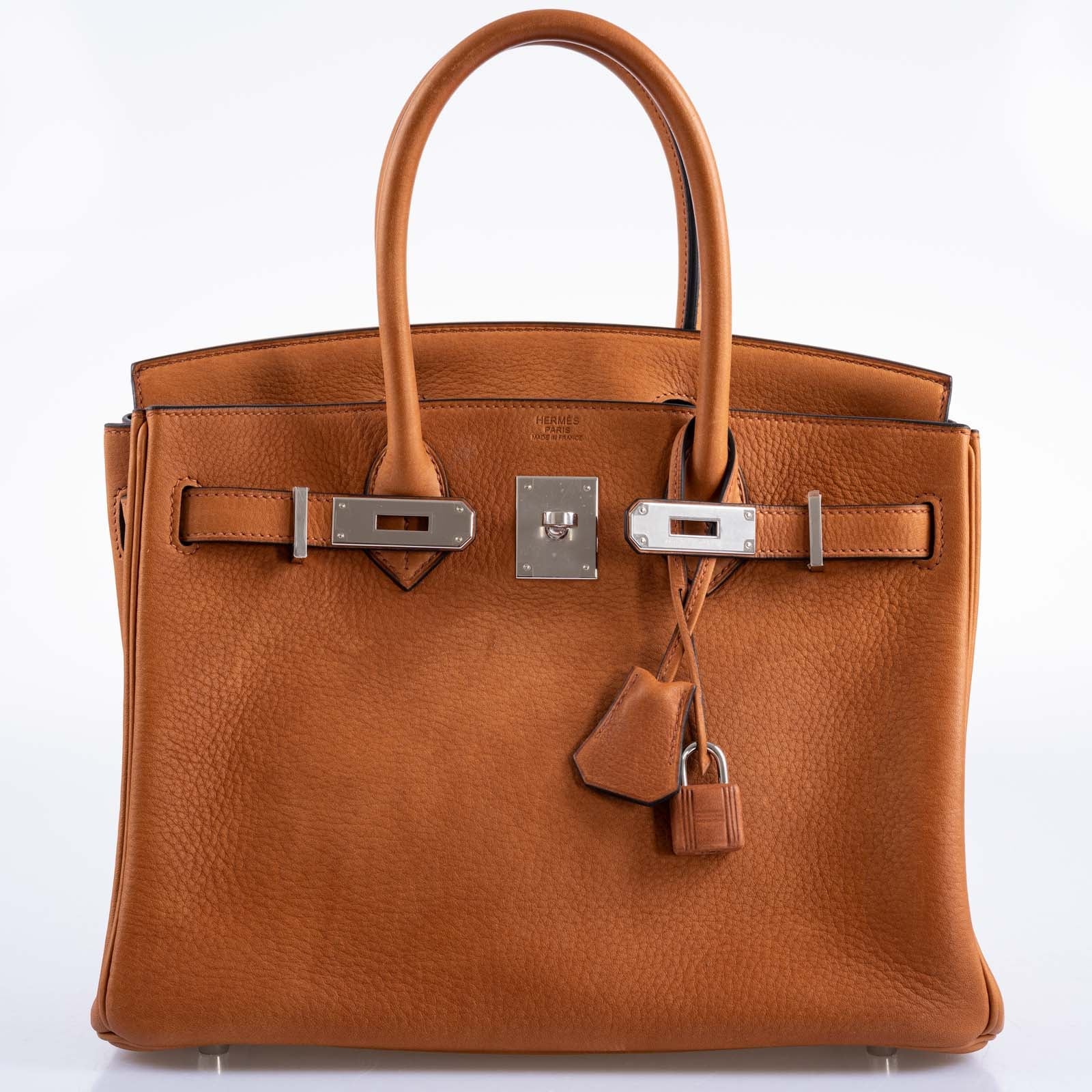 Hermès Birkin 30 Saddle Taurillon Palladium Hardware