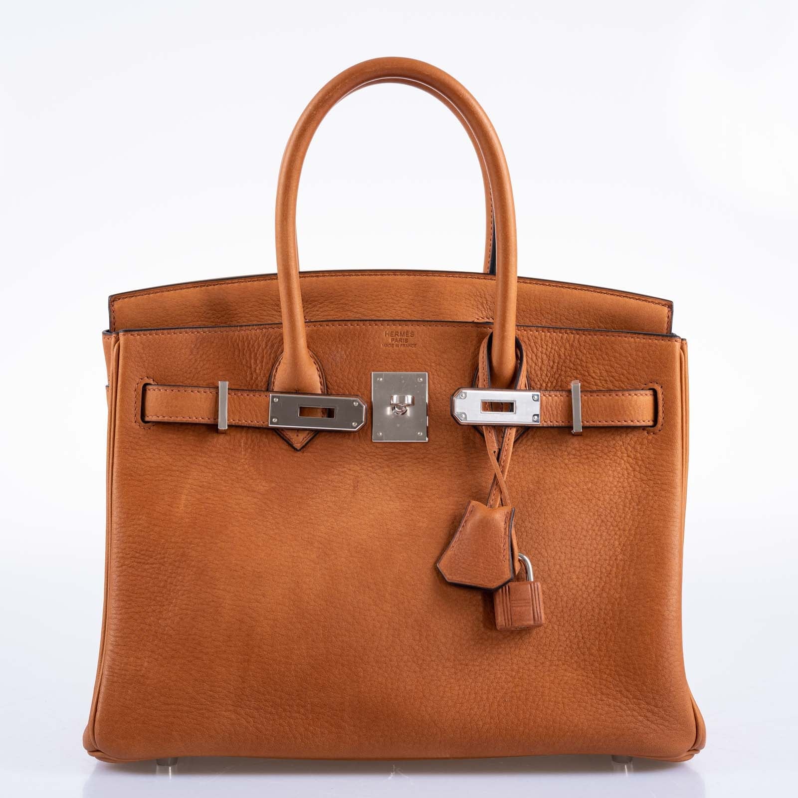 Hermès Birkin 30 Saddle Taurillon Palladium Hardware