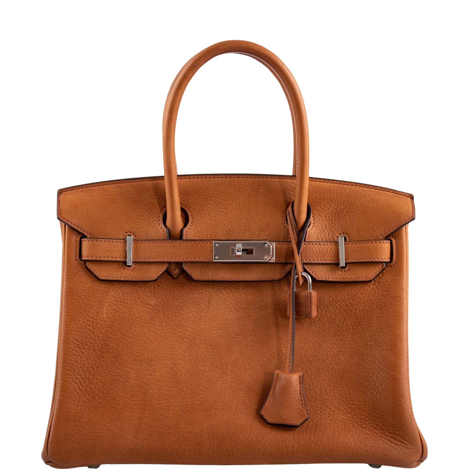 Hermès Birkin 30 Saddle Taurillon Palladium Hardware