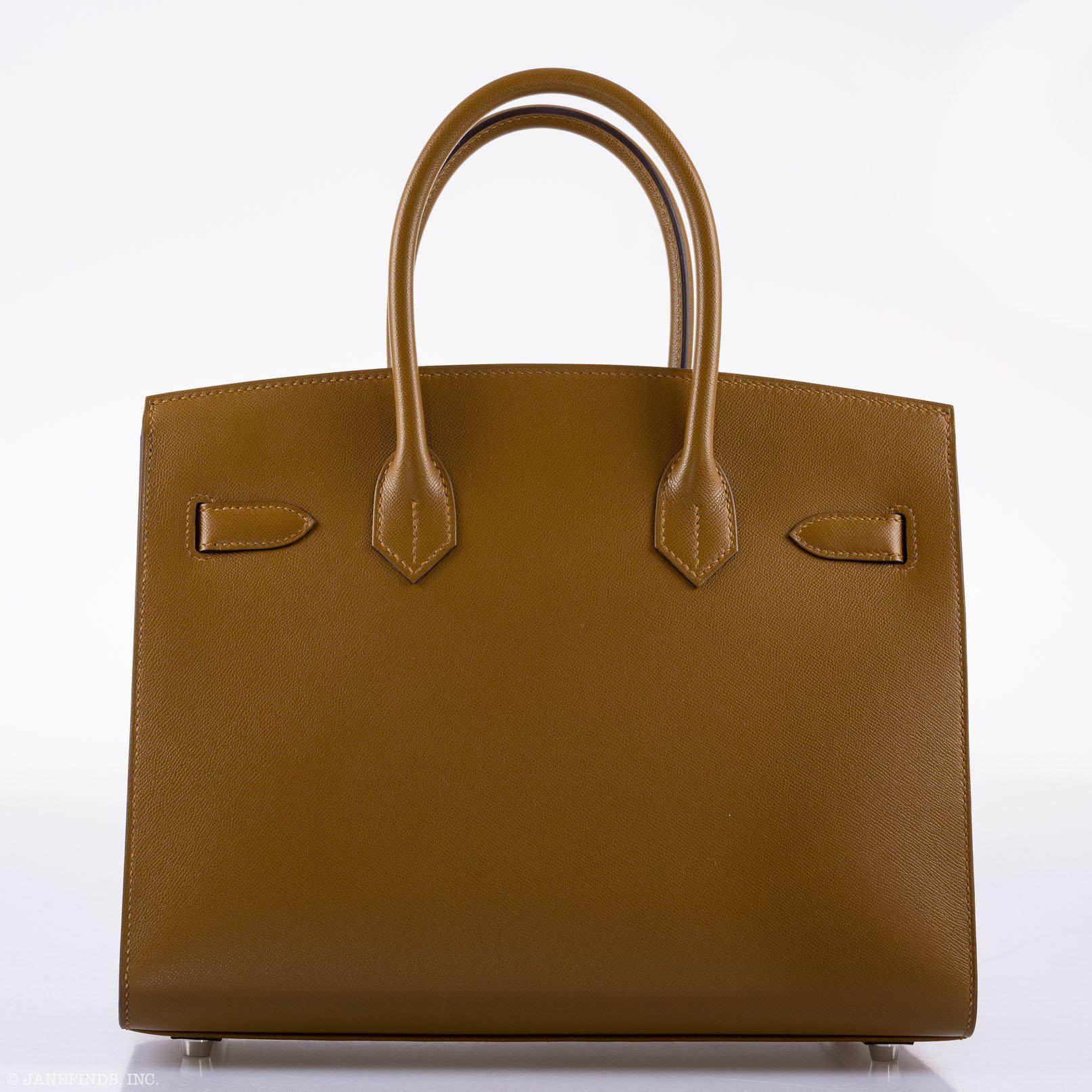 Hermès Birkin 30 Sellier Bronze Dore Madame Grain Palladium Hardware - 2019, D