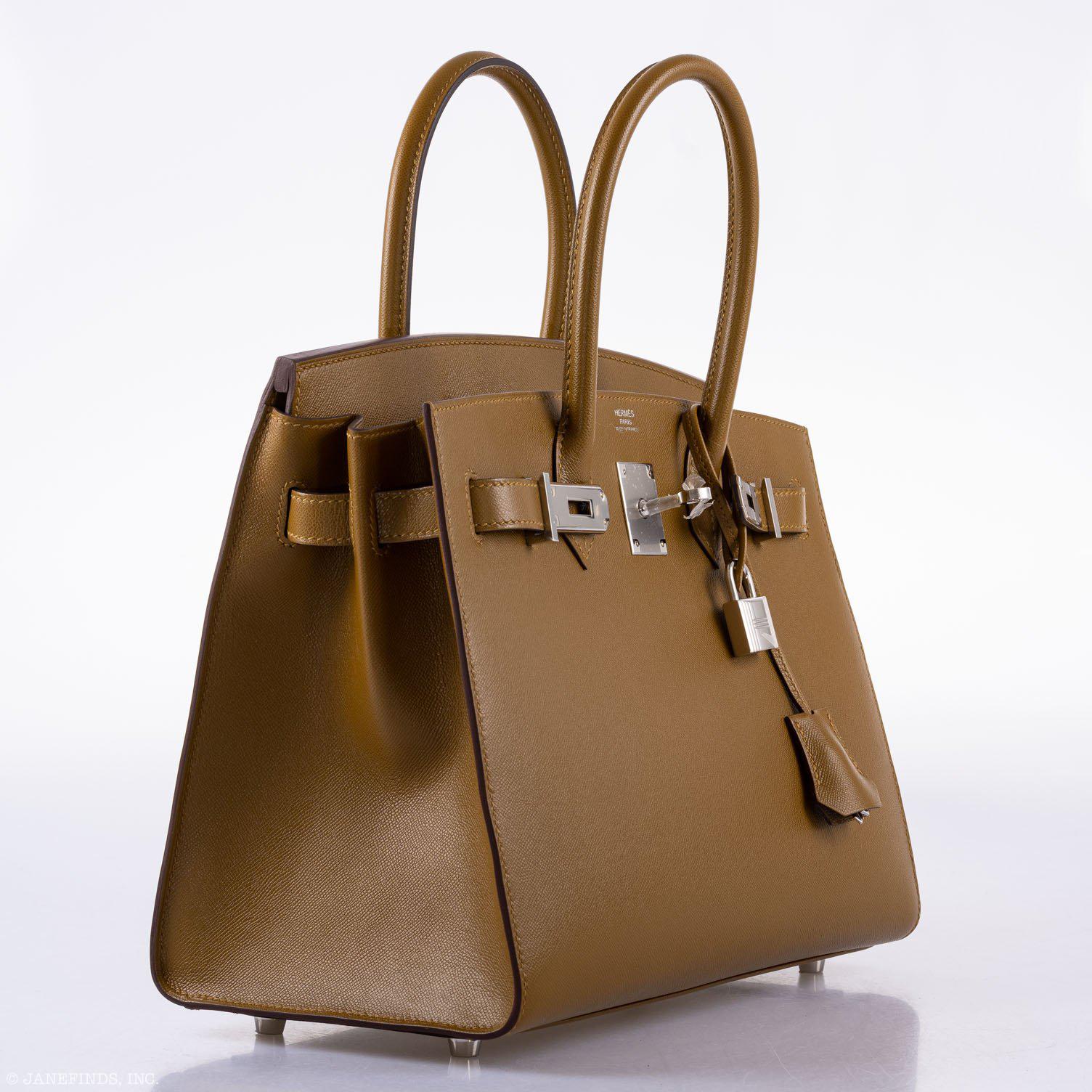 Hermès Birkin 30 Sellier Bronze Dore Madame Grain Palladium Hardware - 2019, D
