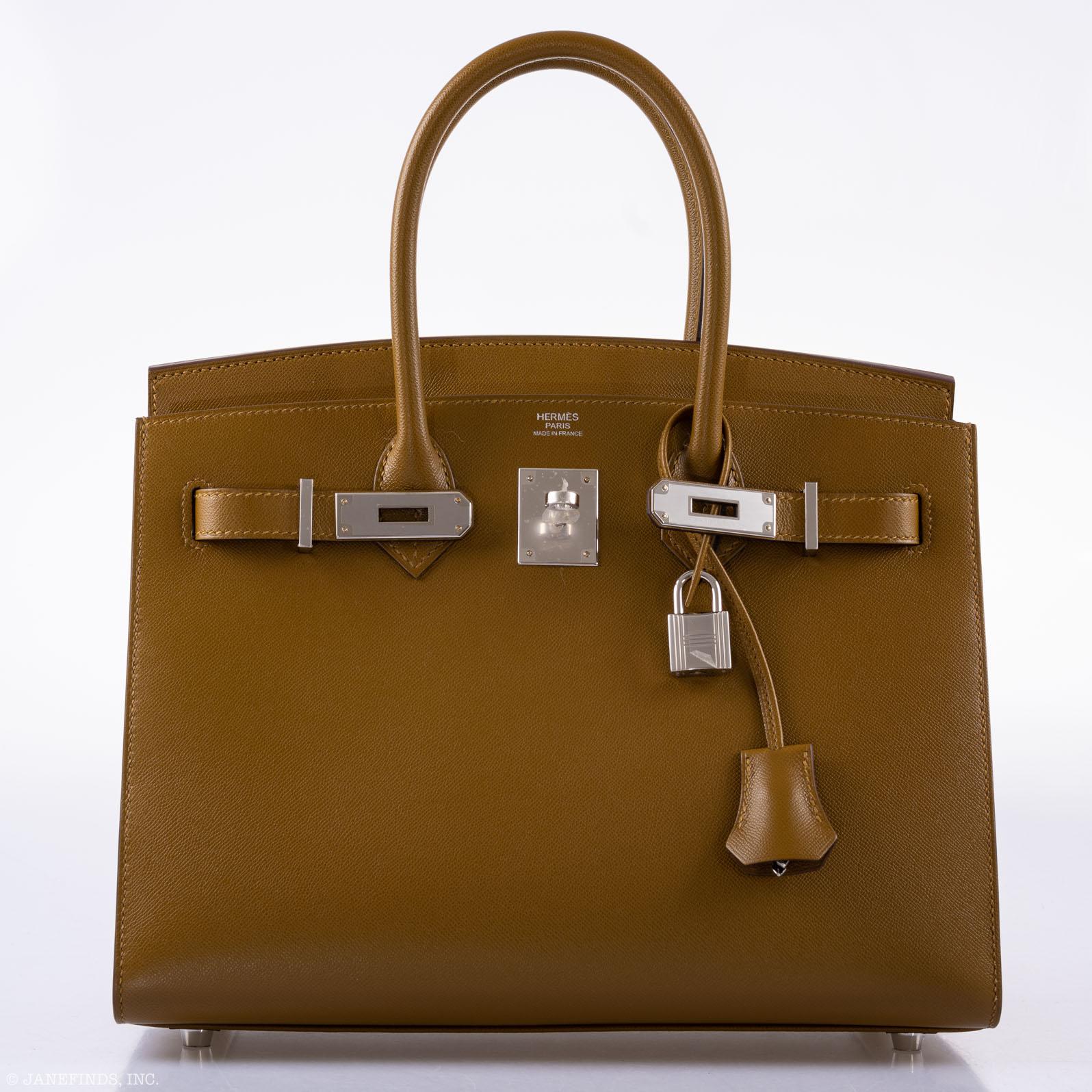 Hermès Birkin 30 Sellier Bronze Dore Madame Grain Palladium Hardware - 2019, D