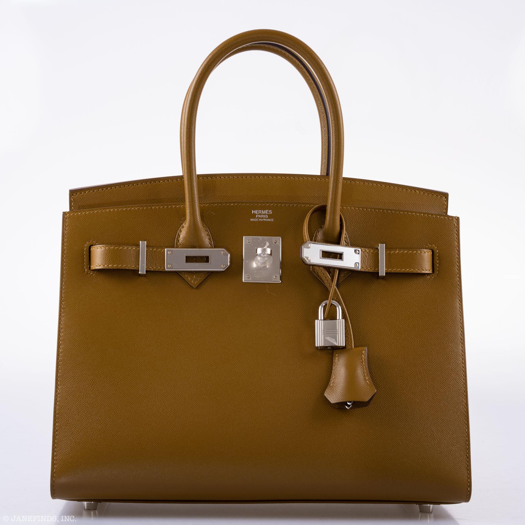 Hermès Birkin 30 Sellier Bronze Dore Madame Grain Palladium Hardware - 2019, D