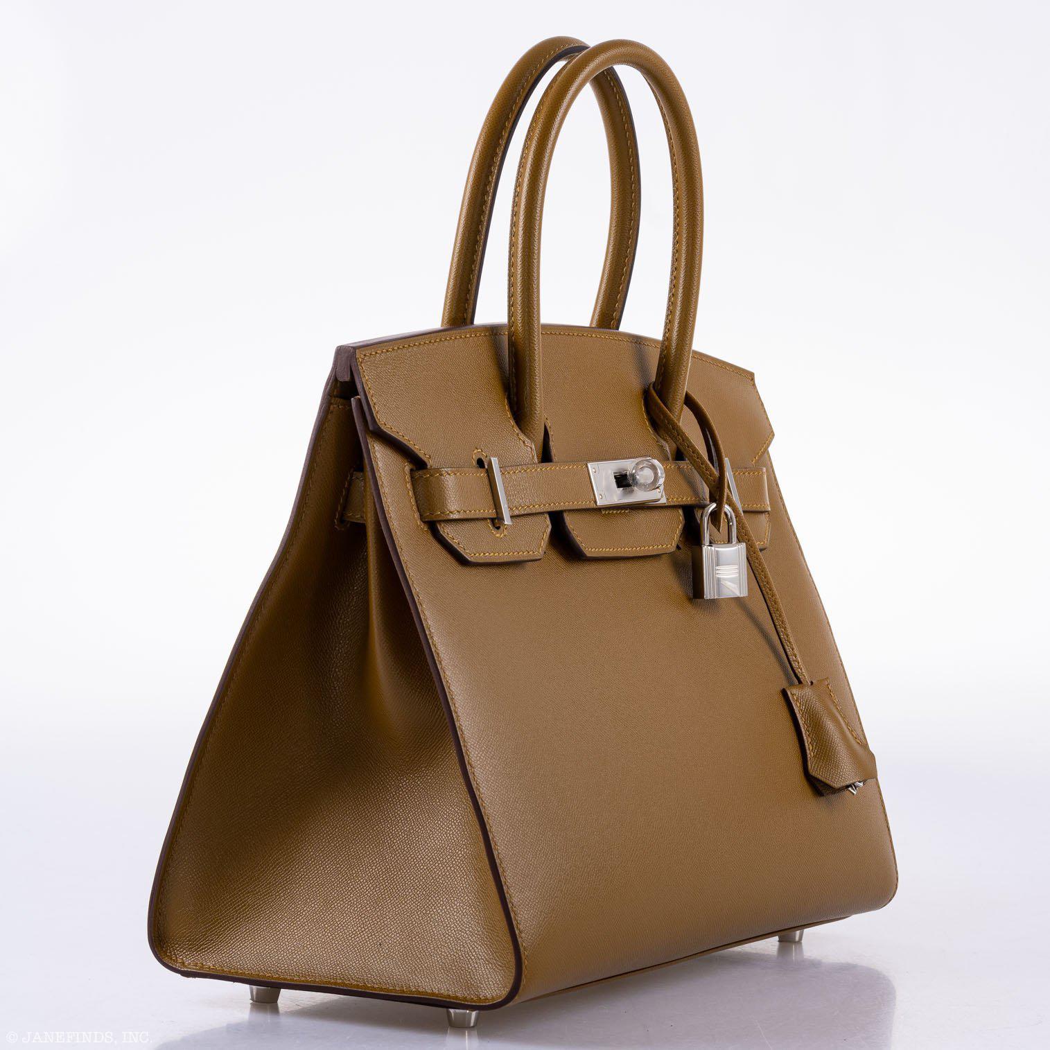 Hermès Birkin 30 Sellier Bronze Doré Madame Palladium Hardware