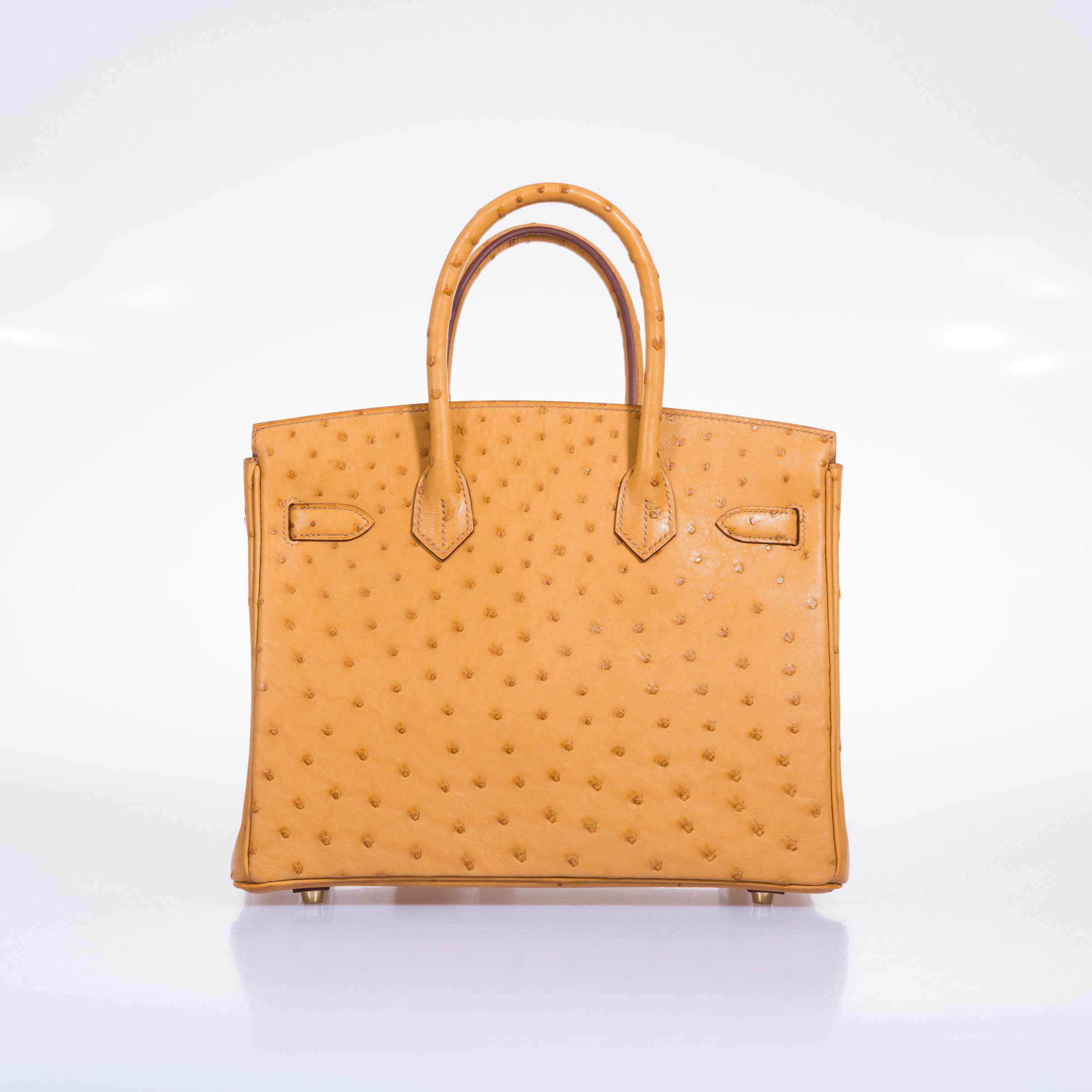 Hermès Birkin 30 Tabac Camel Ostrich Gold Hardware