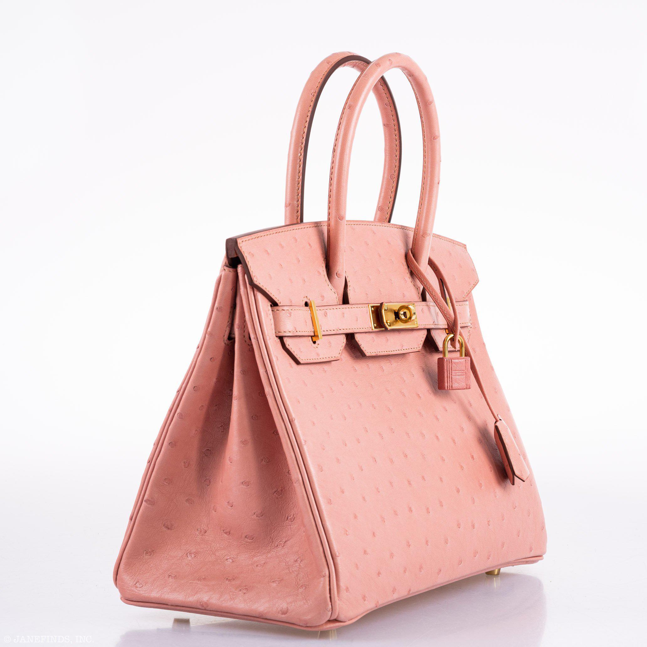 Hermès Birkin 30 Terre Cuite Ostrich Gold Hardware - 2020, Y