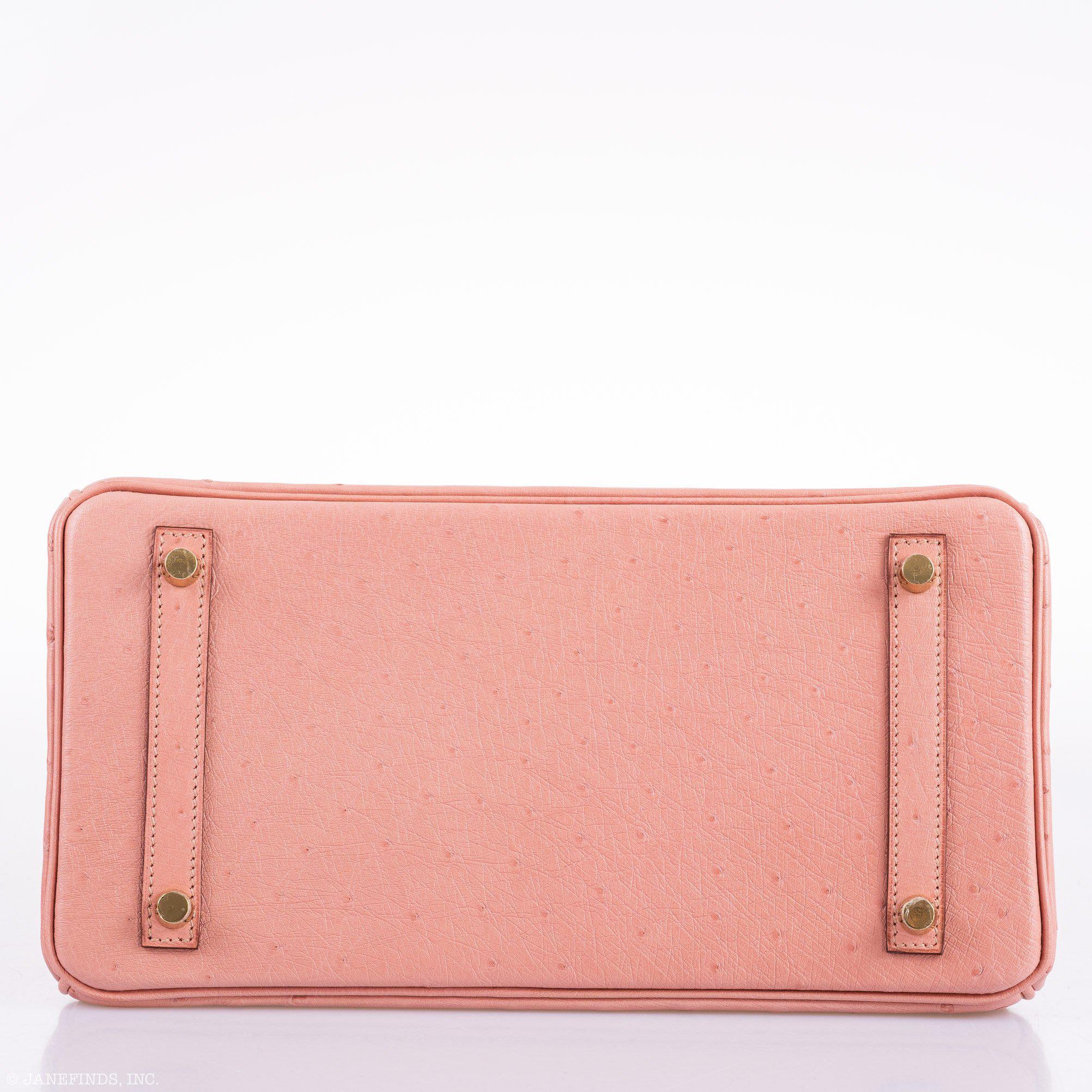 Hermès Birkin 30 Terre Cuite Ostrich Gold Hardware - 2020, Y