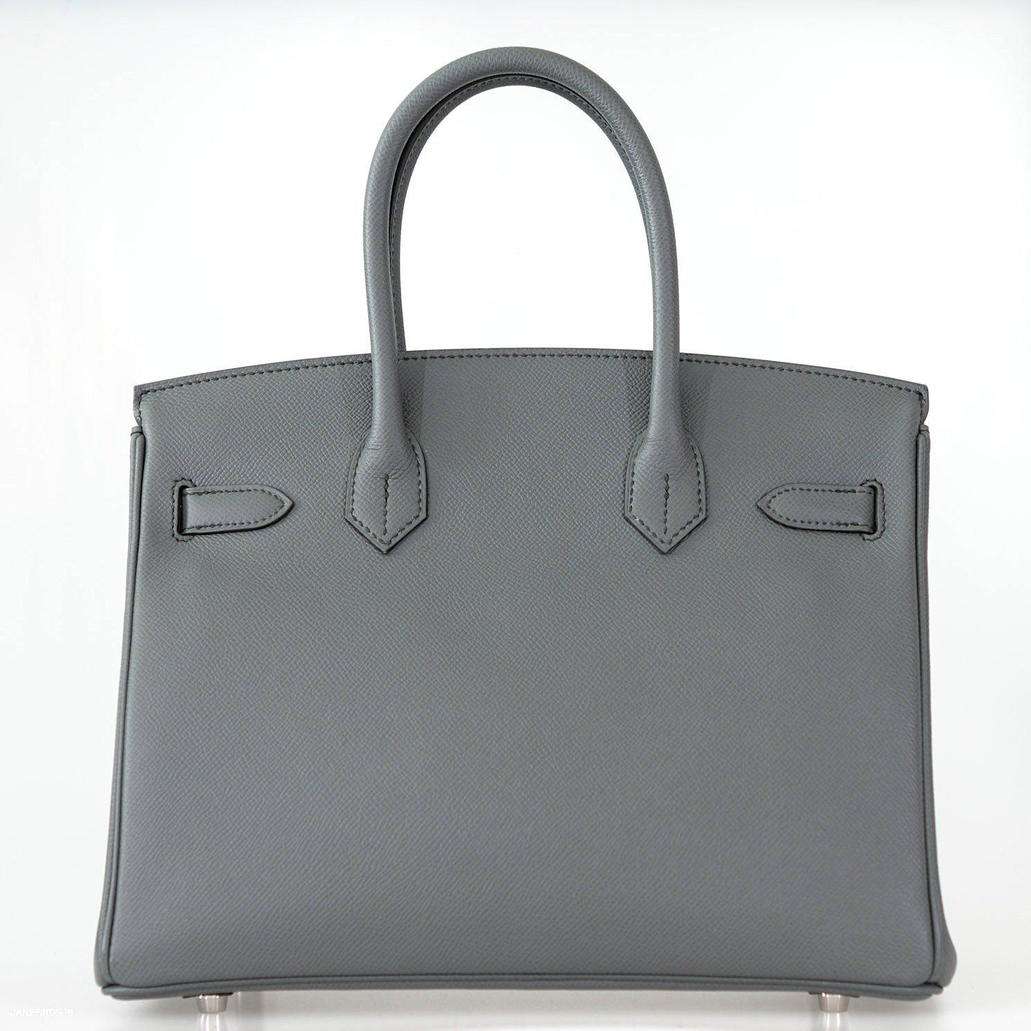 Hermès Birkin 30 Vert Amande Epsom with Palladium Hardware - 2019, D