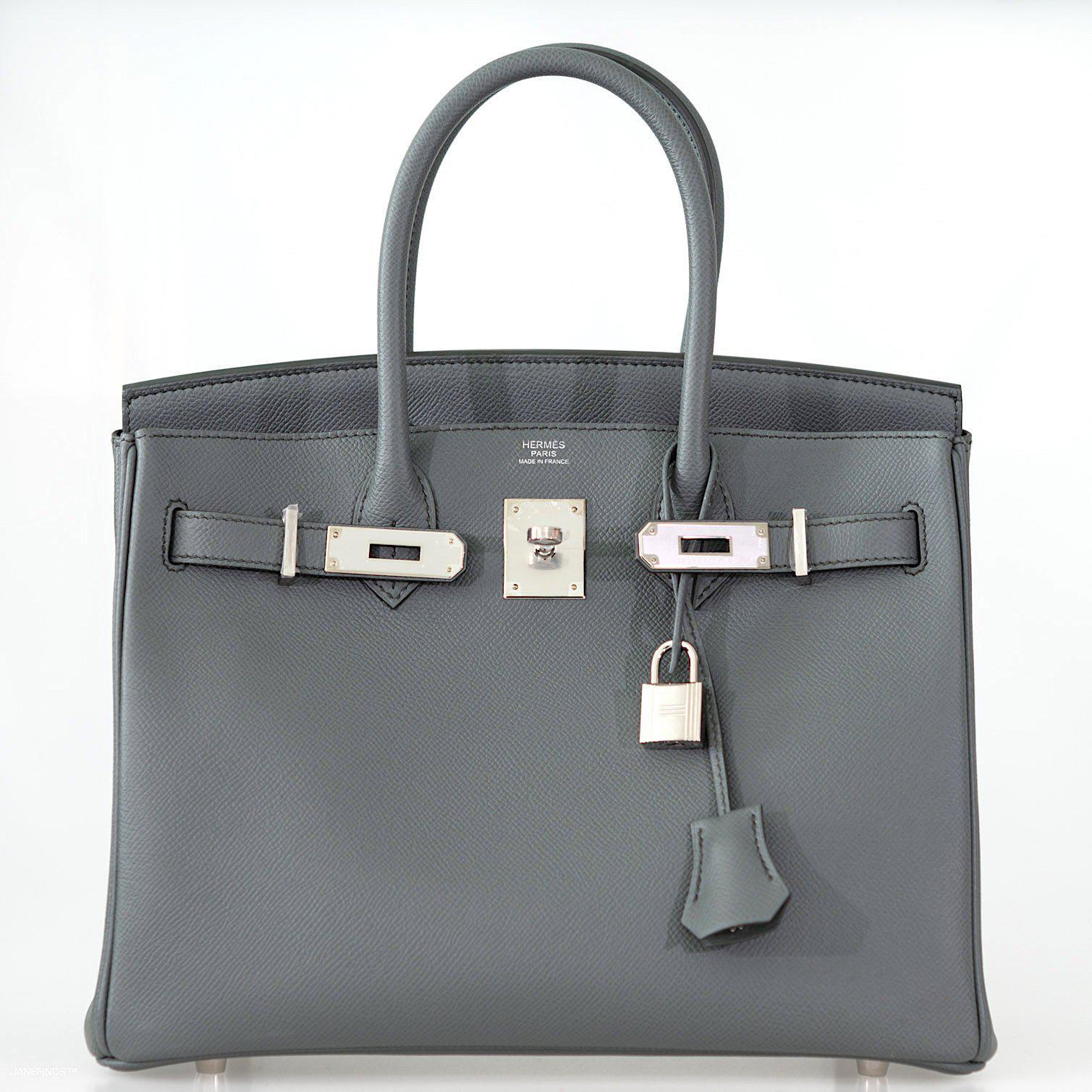 Hermès Birkin 30 Vert Amande Epsom with Palladium Hardware - 2021, Z