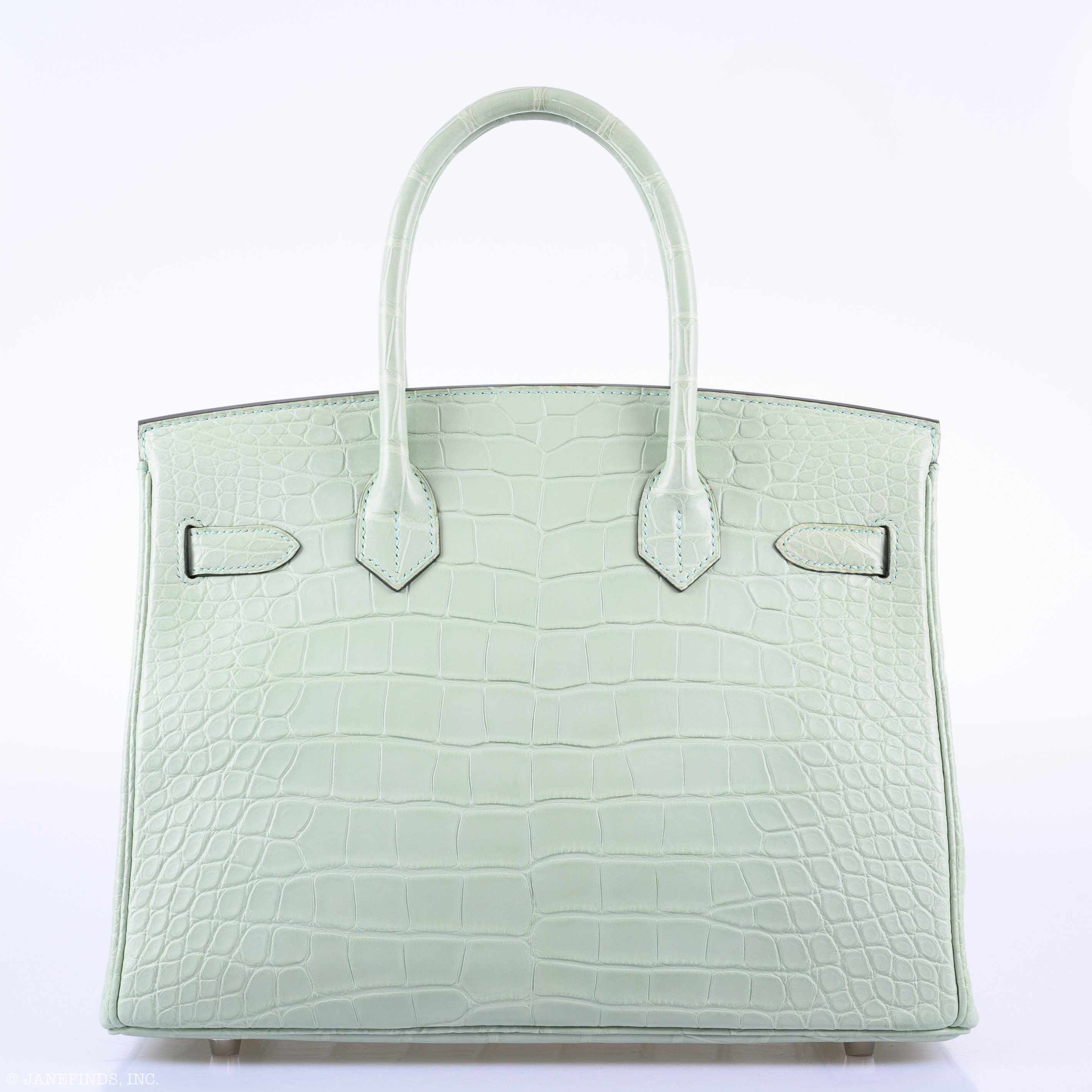 Hermès Birkin 30 Vert D'Eau Matte Alligator Palladium Hardware