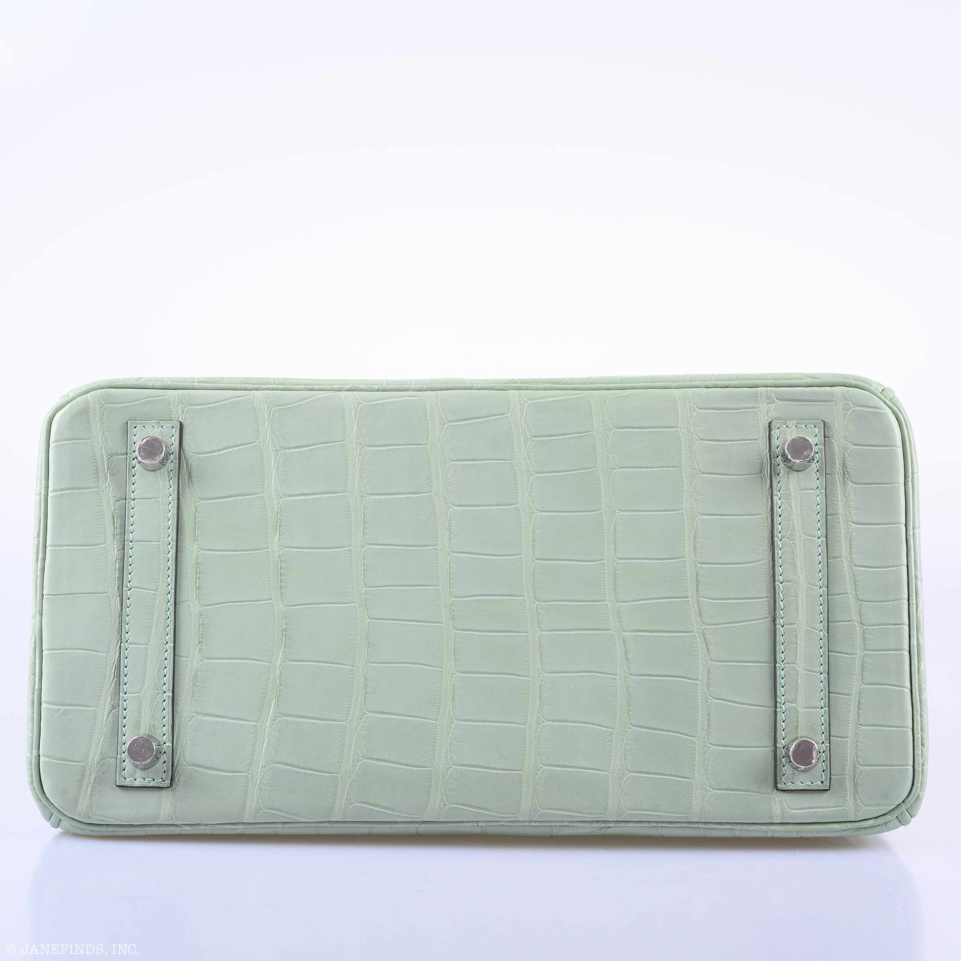 Hermès Birkin 30 Vert D'Eau Matte Alligator Palladium Hardware