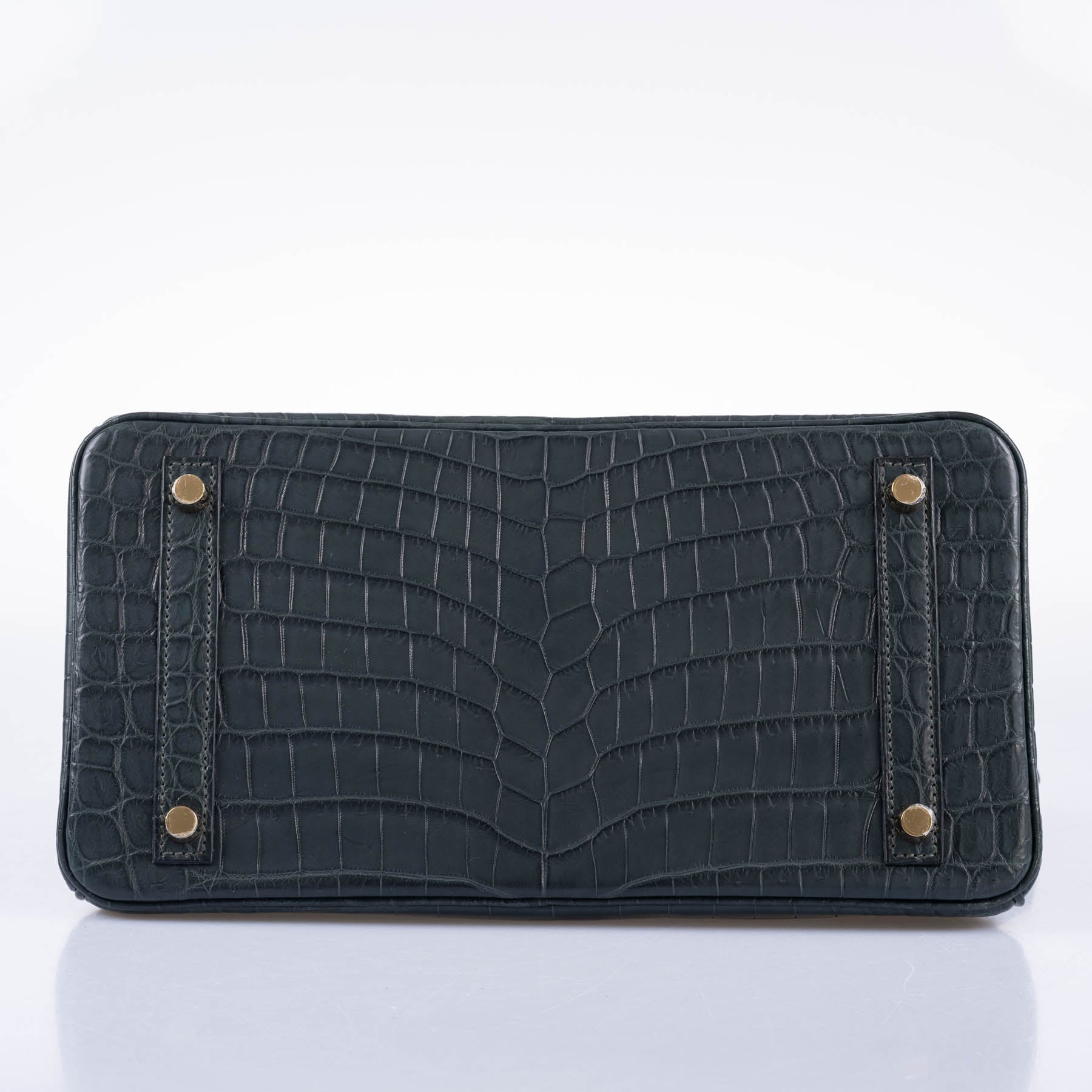 Hermès Birkin 30 Vert Foncé Matte Niloticus Crocodile Gold Hardware