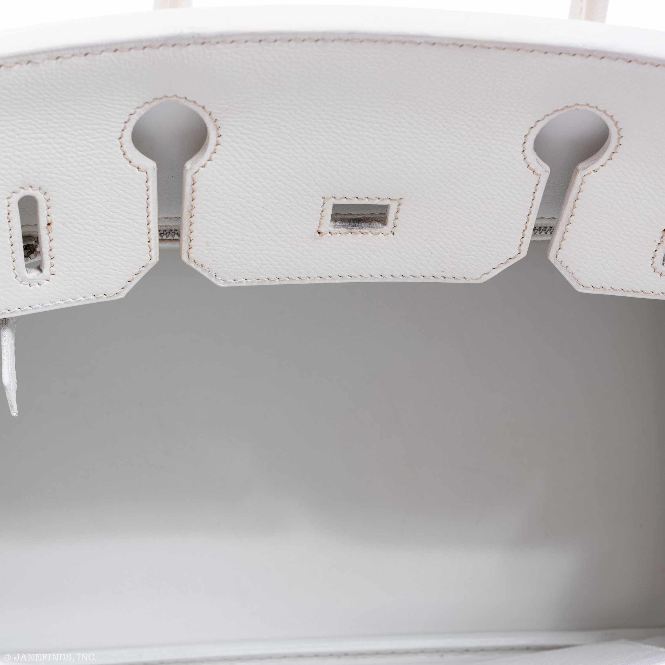 Hermès Birkin 30 White Epsom Palladium Hardware