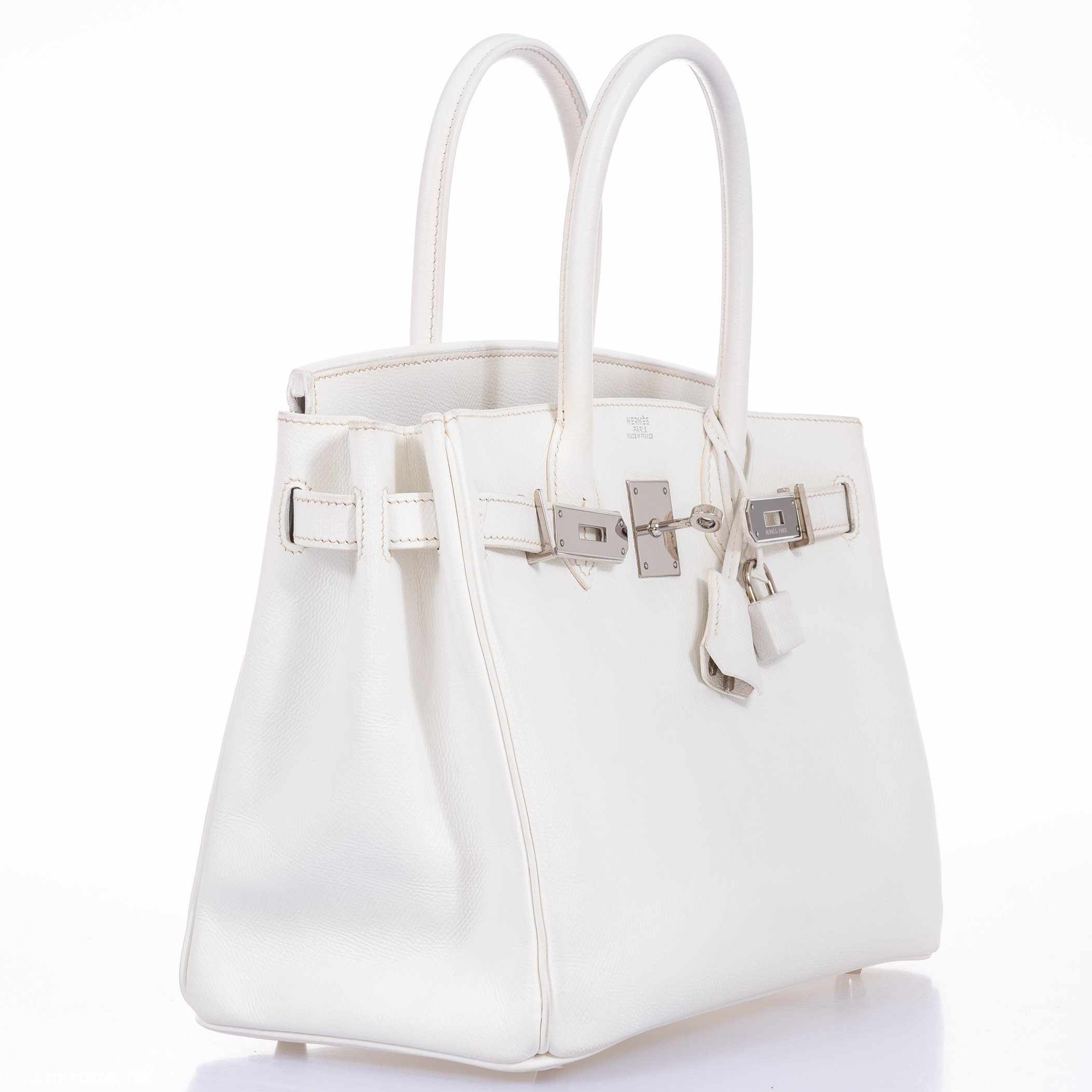 Hermès Birkin 30 White Epsom Palladium Hardware
