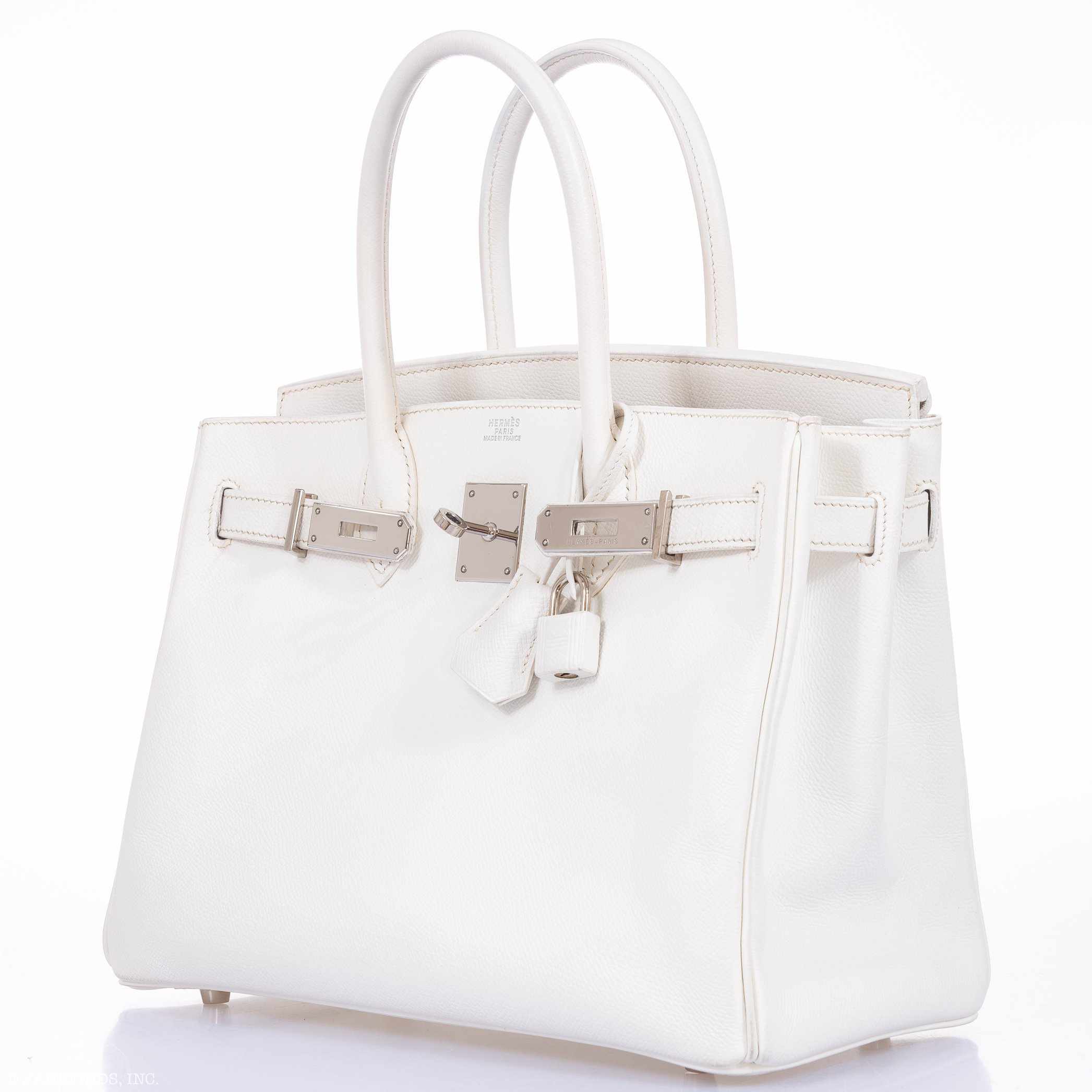 Hermès Birkin 30 White Epsom Palladium Hardware