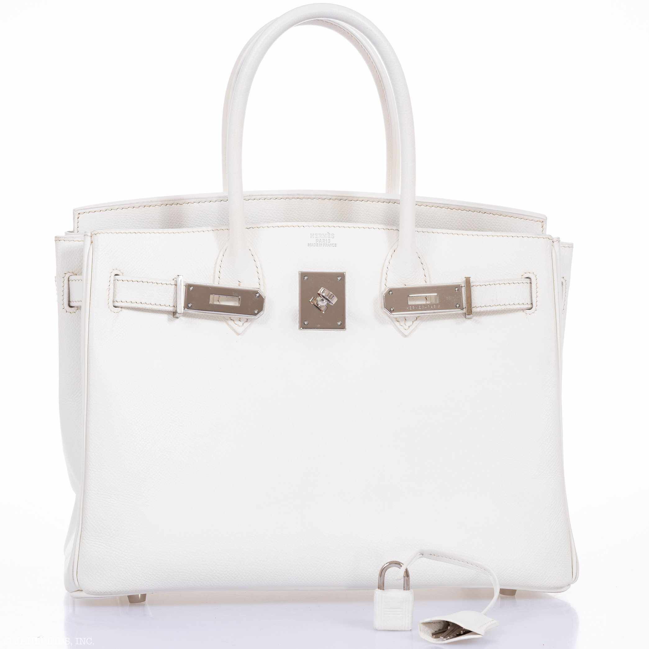 Hermès Birkin 30 White Epsom Palladium Hardware