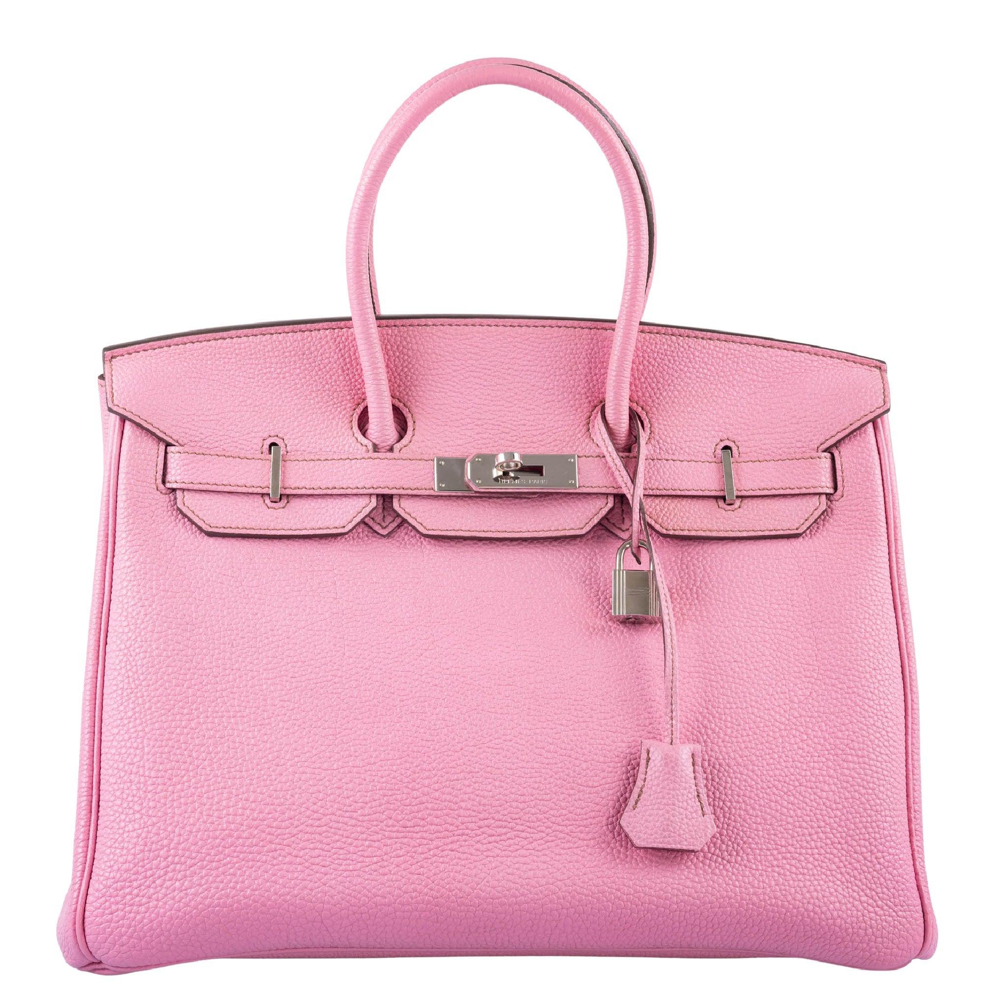 Hermes Birkin Bag, Rose Tyrien Pink, 35cm, Epsom with palladium