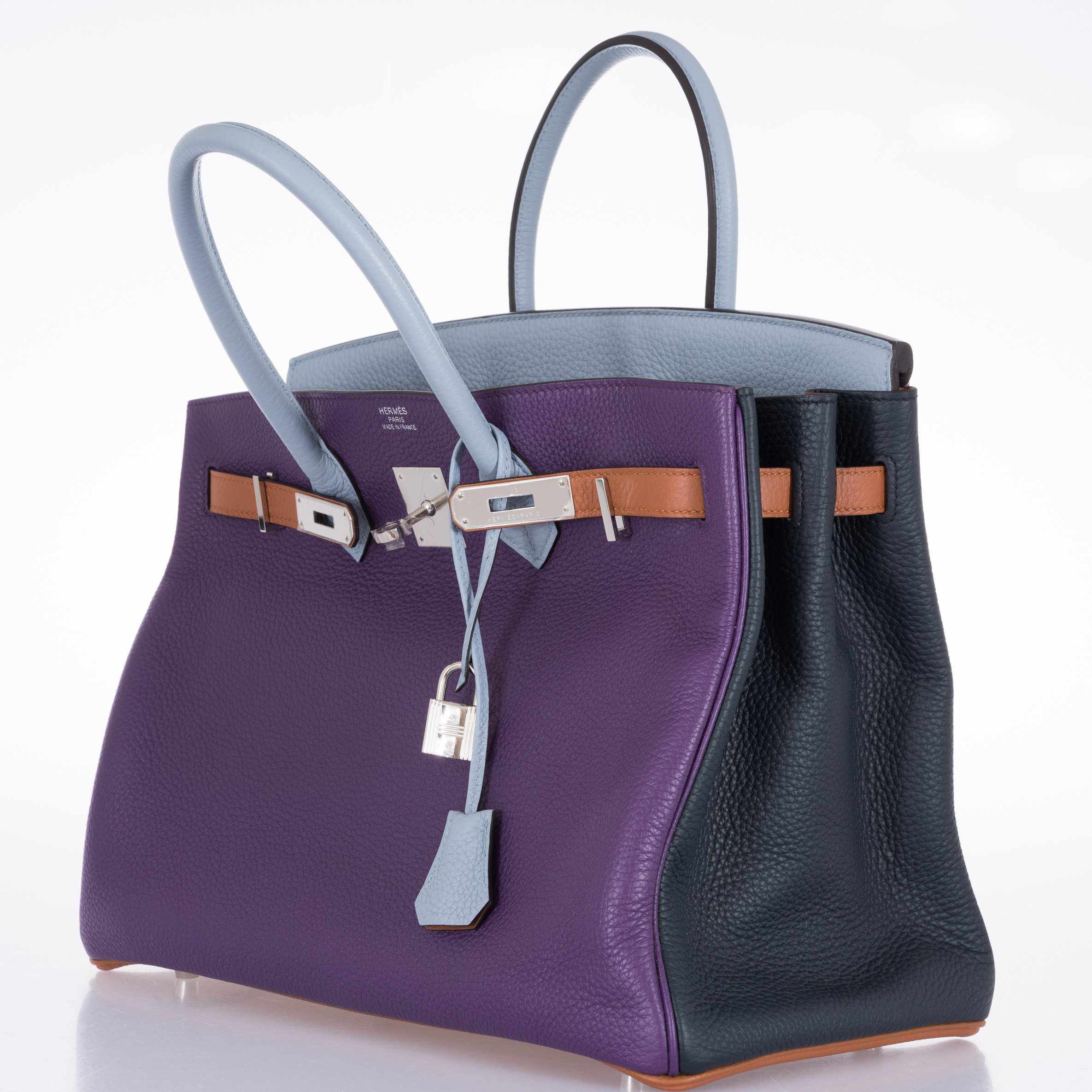Hermès Birkin 35 Arlequin Harlequin Clemence Palladium Hardware