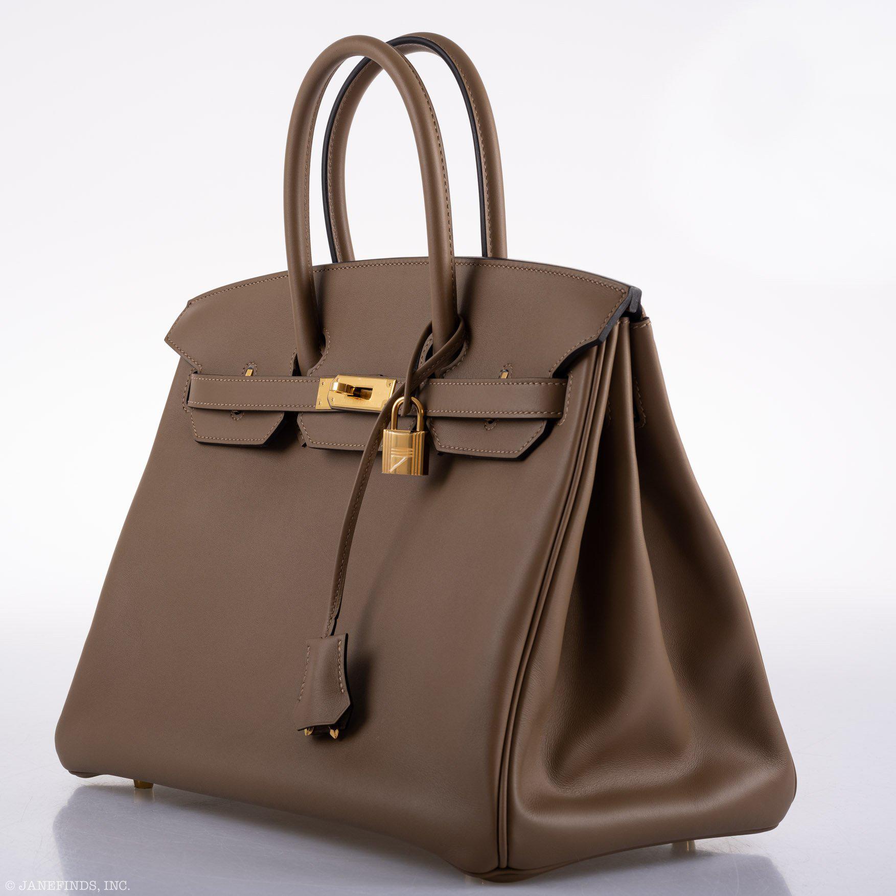 Hermès Birkin 35 Beige de Weimar Jonathan with Gold Hardware - 2020, Y