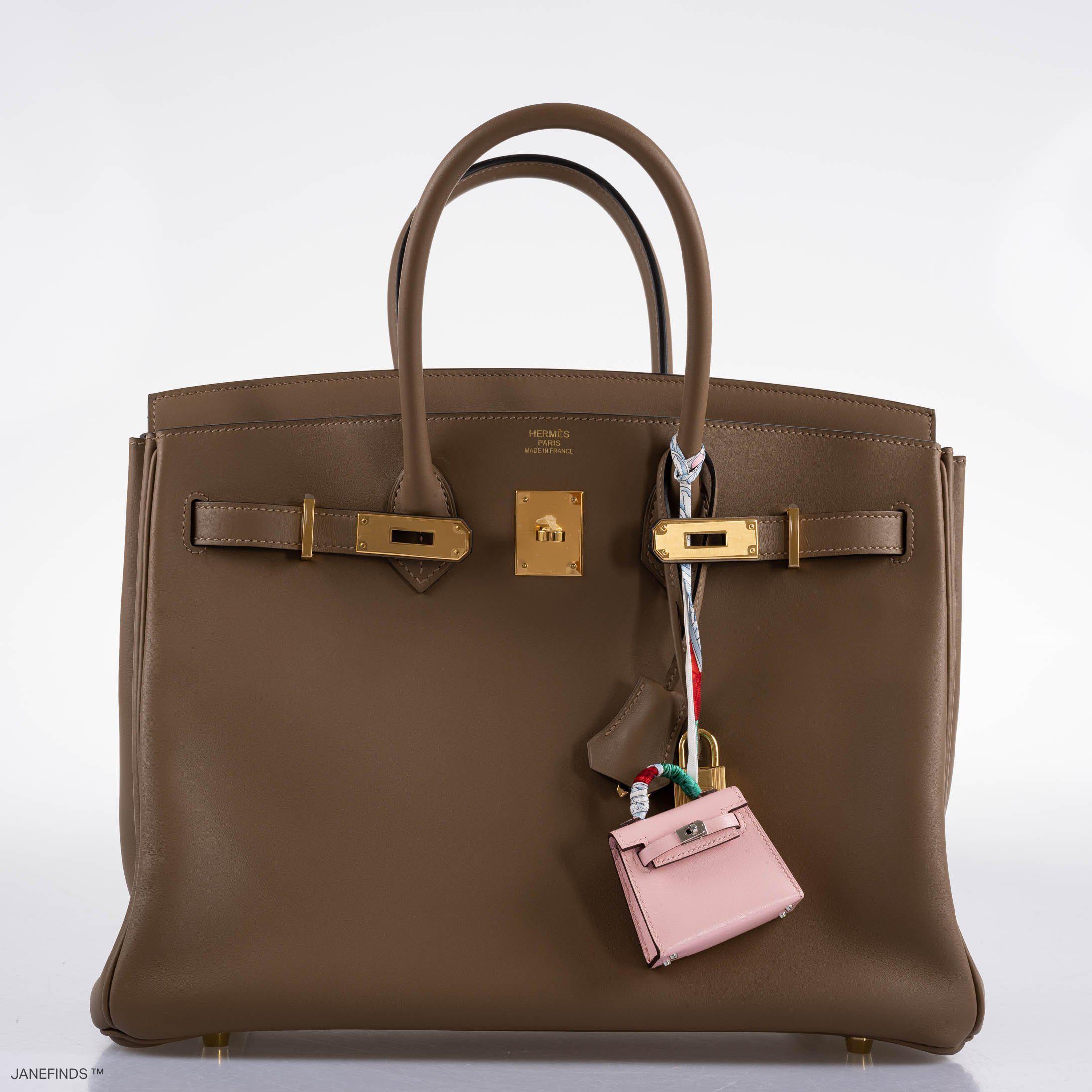 Hermès Birkin 35 Beige de Weimar Jonathan with Gold Hardware - 2020, Y