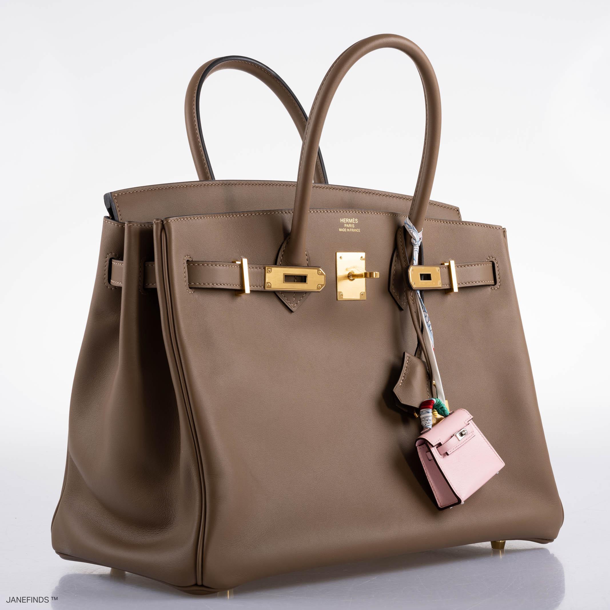 Hermès Birkin 35 Beige de Weimar Jonathan with Gold Hardware - 2020, Y