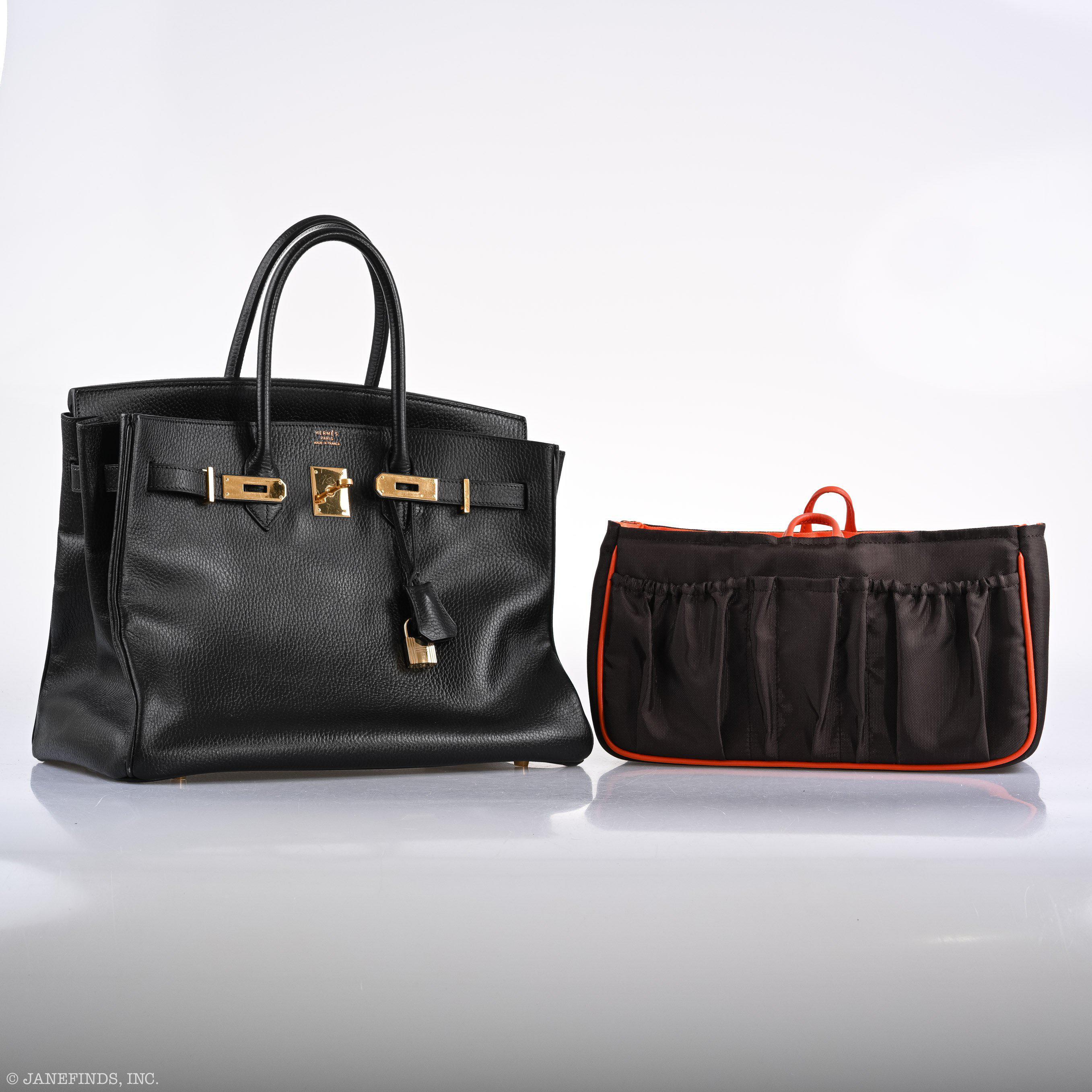 Hermès Birkin 35 Black Ardenne Gold Hardware - C Square