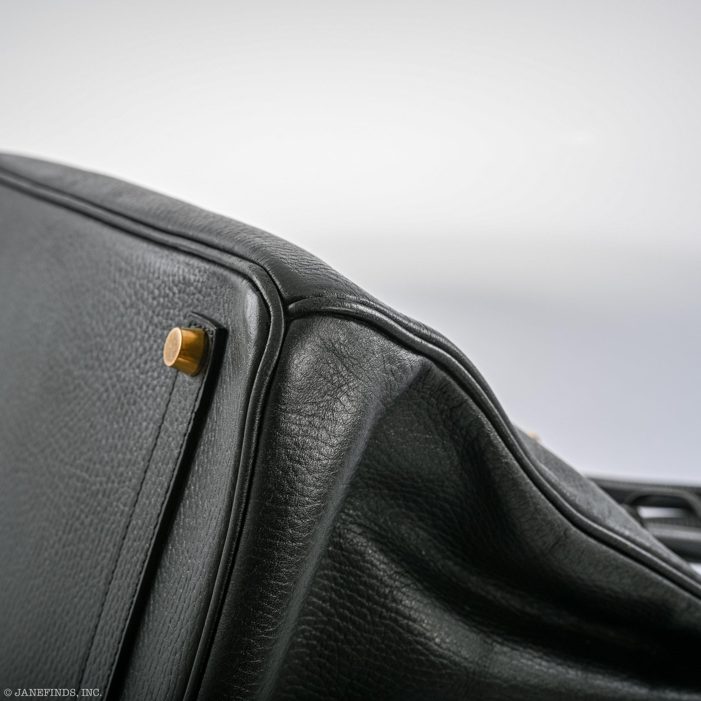 Hermès Birkin 35 Black Ardenne Gold Hardware - C Square