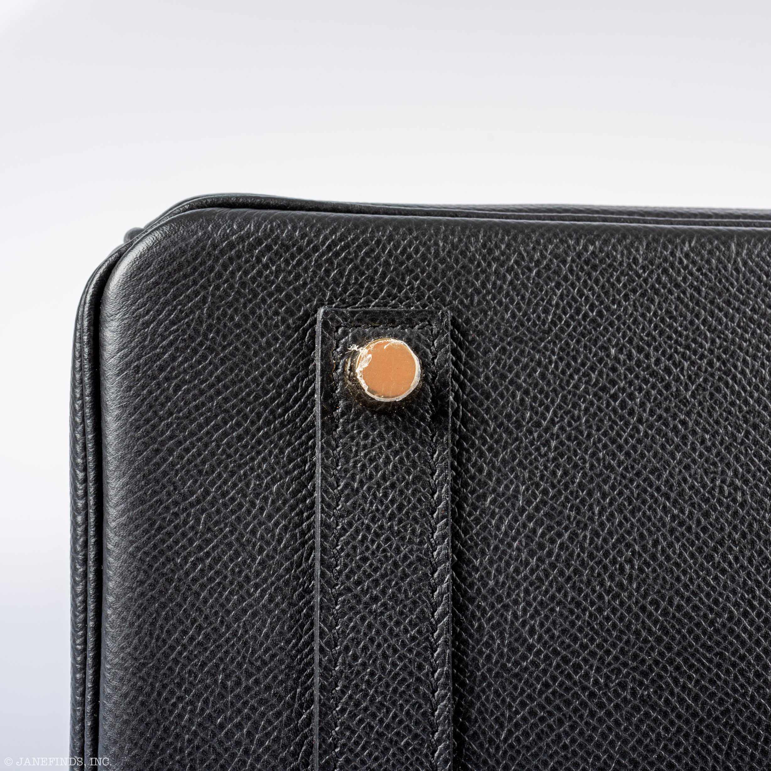 Hermès Birkin 35 Black Epsom Gold Hardware