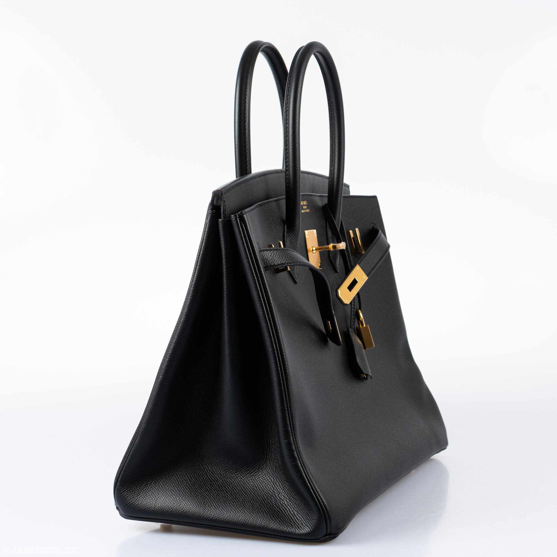 Hermès Birkin 35 Black Epsom Gold Hardware