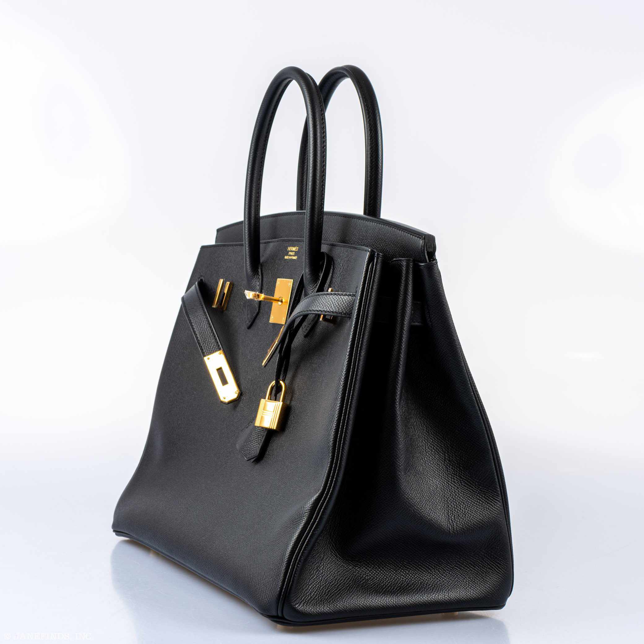Hermès Birkin 35 Black Epsom Gold Hardware