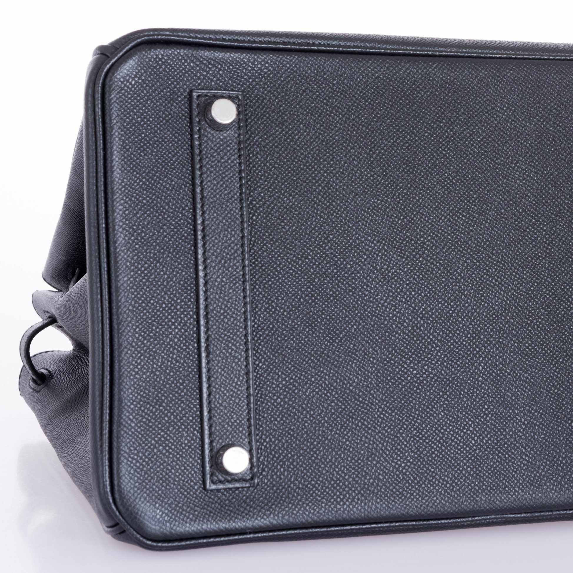 Hermès Birkin 35 Black Epsom Palladium Hardware