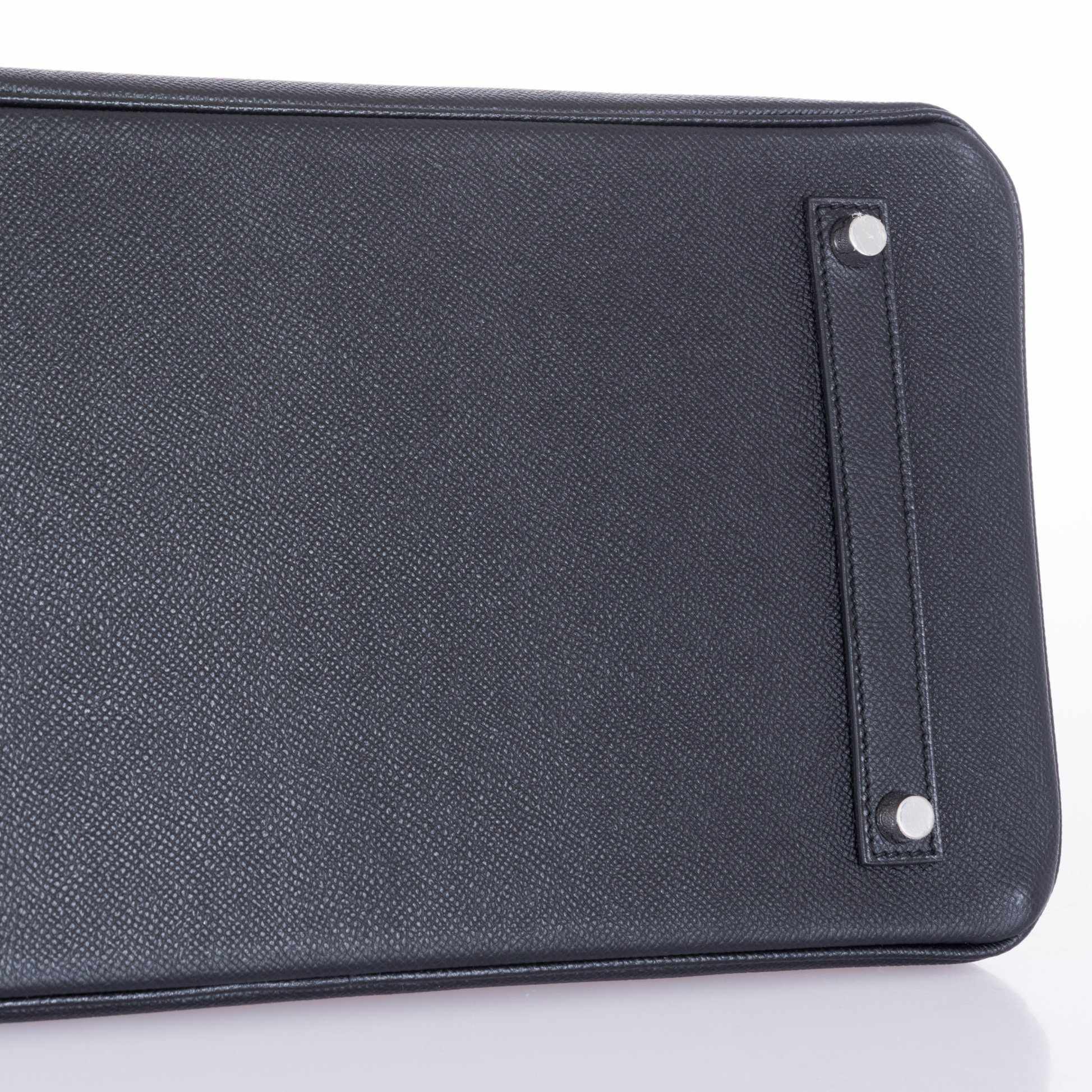 Hermès Birkin 35 Black Epsom Palladium Hardware