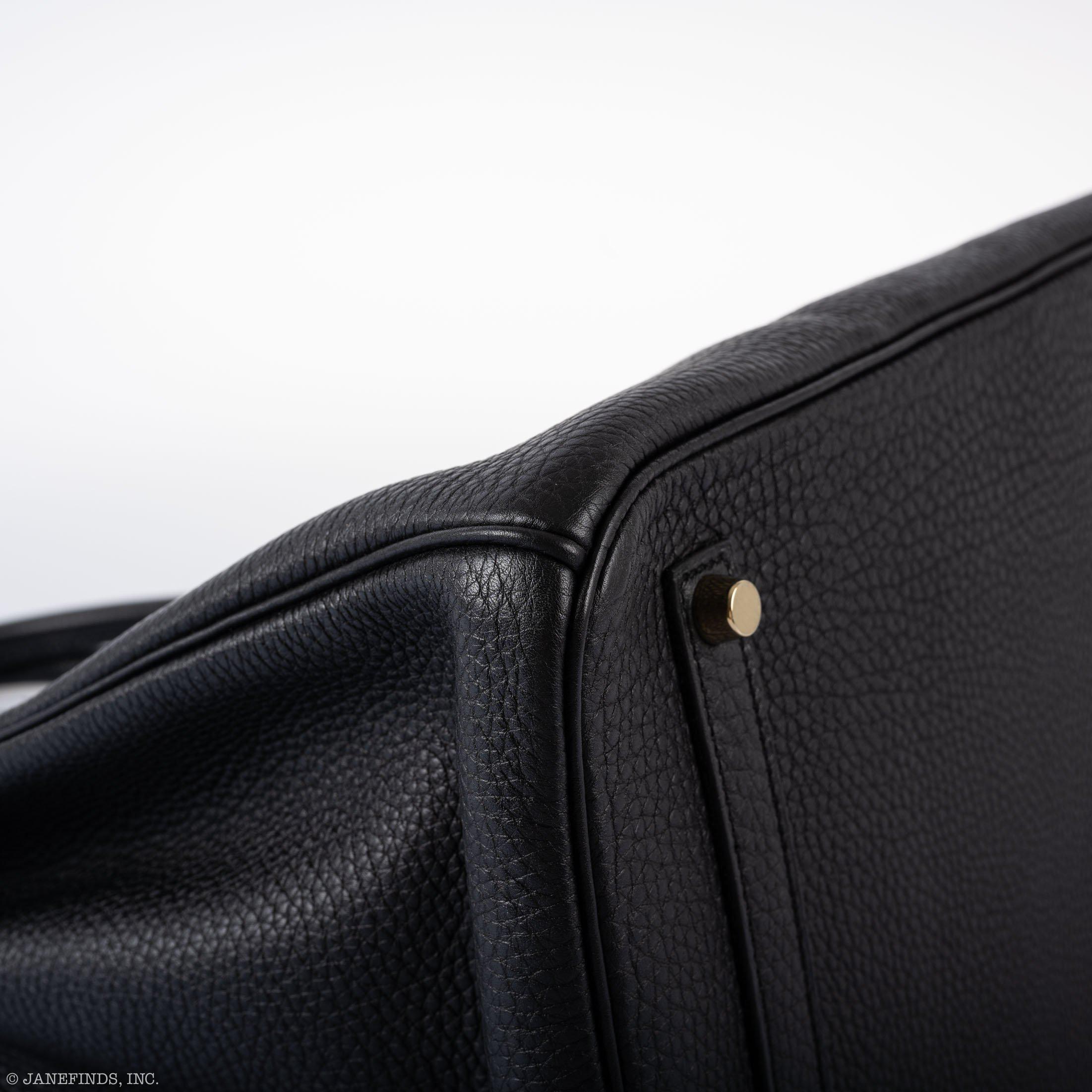 Hermès Birkin 35 Black Togo Gold Hardware - 2012, P