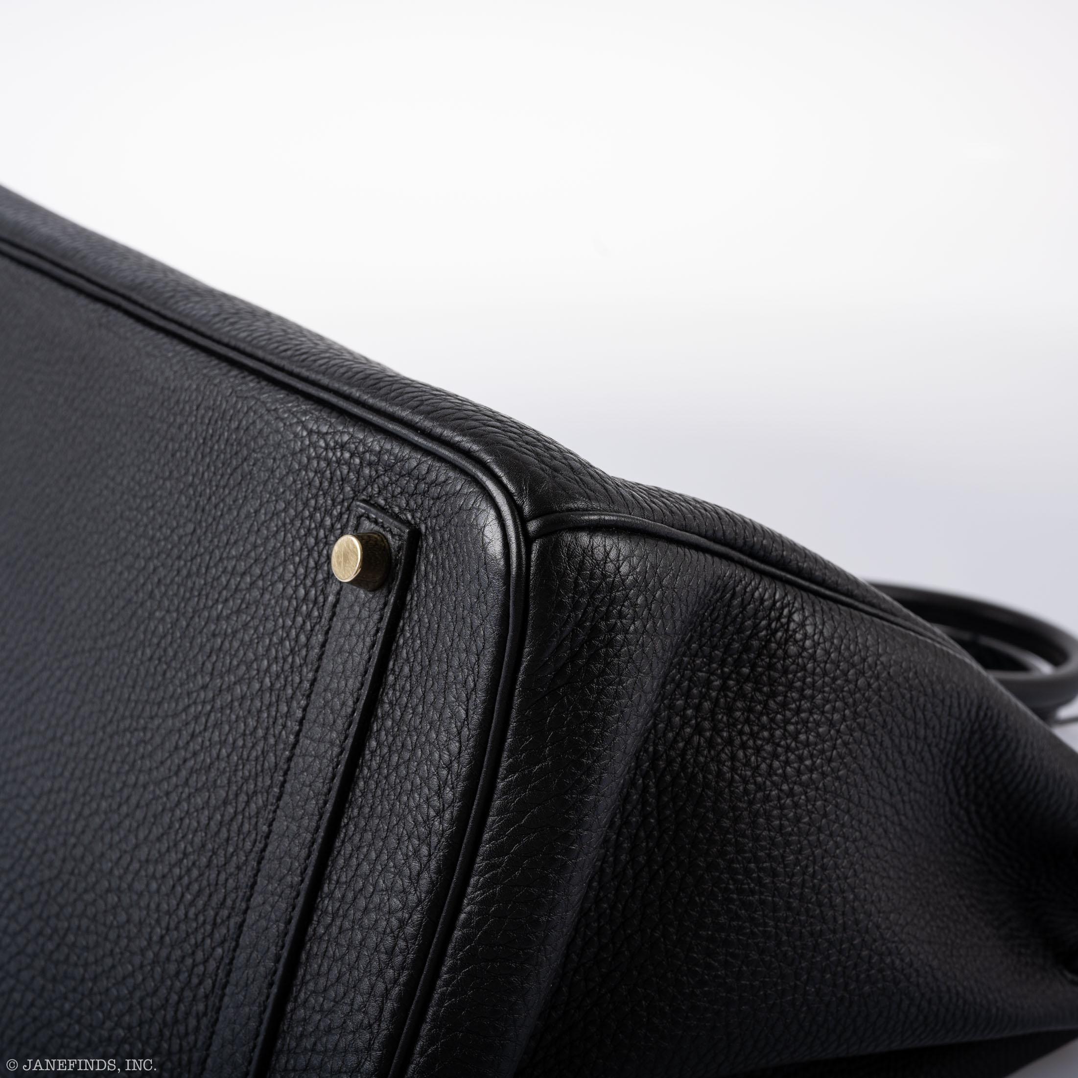 Hermès Birkin 35 Black Togo Gold Hardware - 2012, P