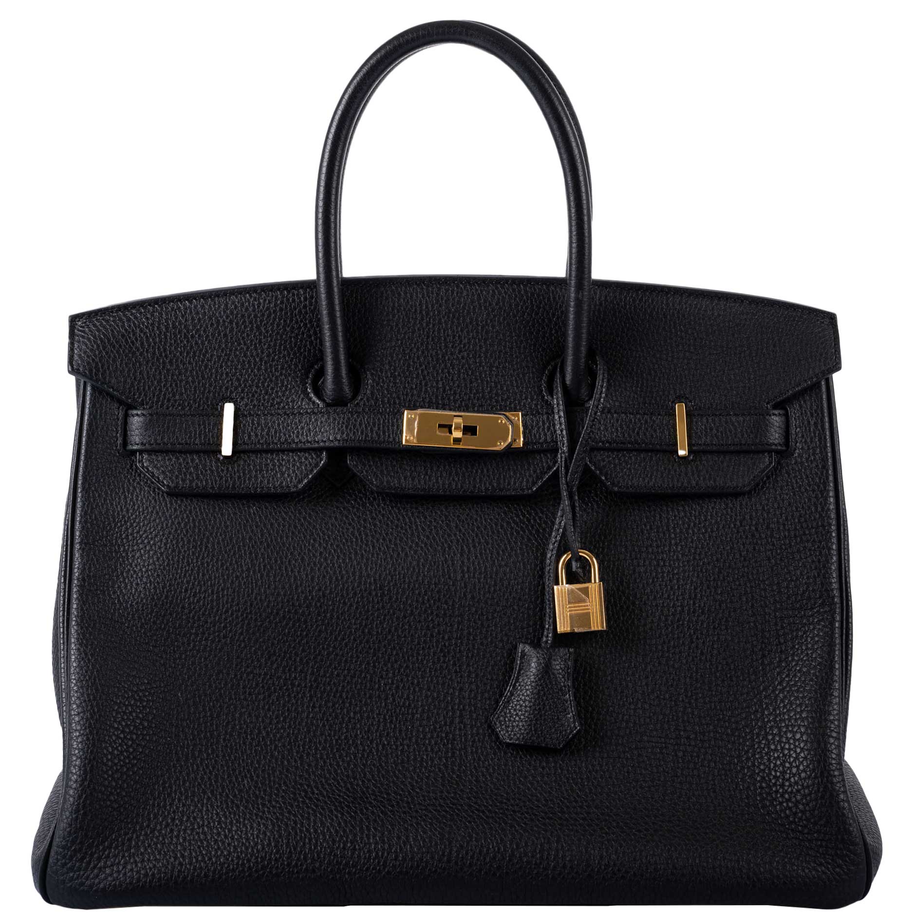 Hermès Birkin 35 Black Togo Gold Hardware - 2012, P