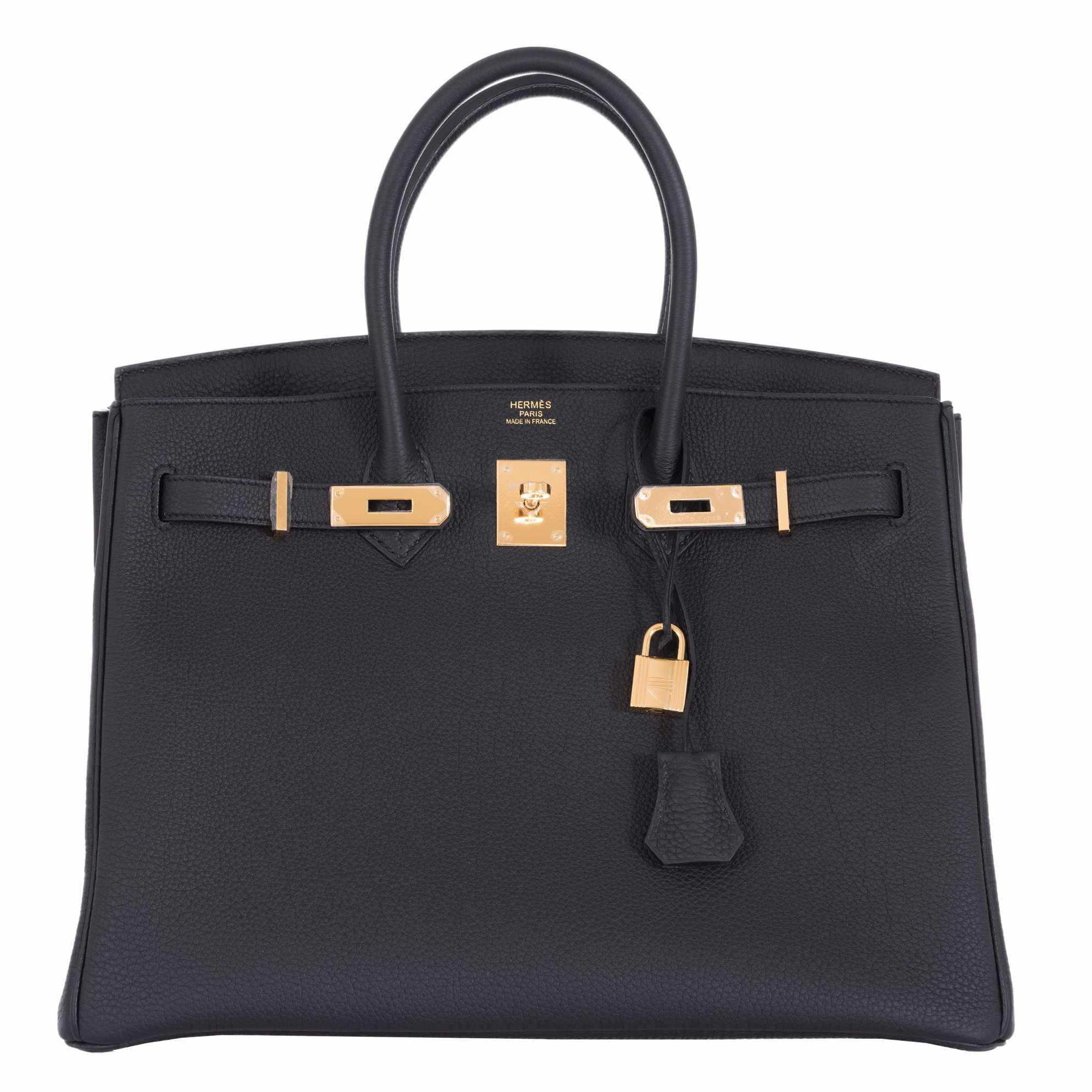 Hermes Birkin 35 Gris Pale Togo Gold Hardware