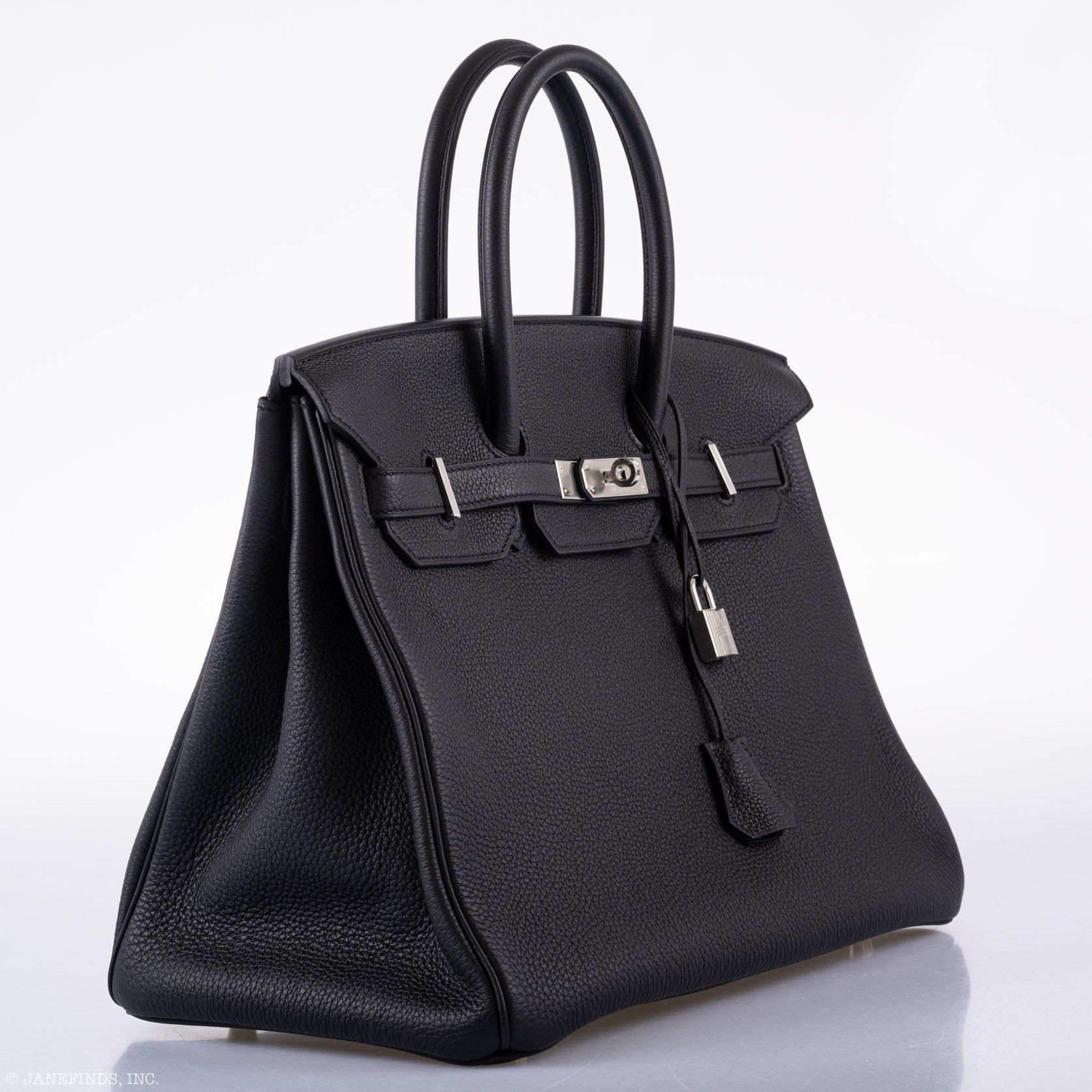 Hermès Birkin 35 Black Togo Palladium Hardware - 2017, A