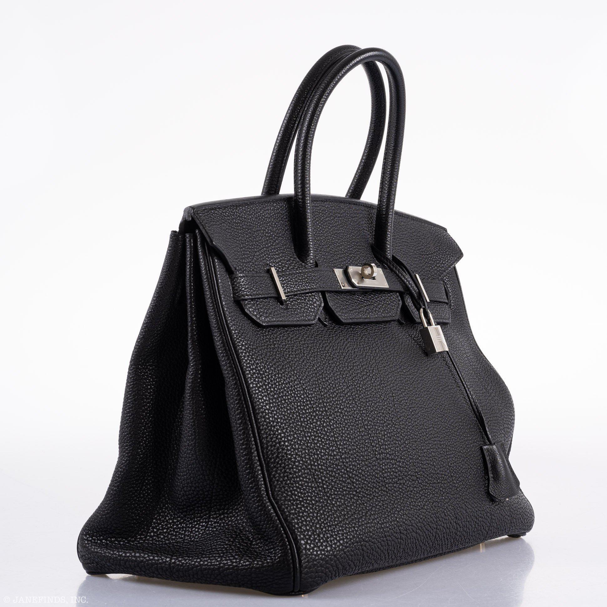 Hermès Birkin 35 Black Togo Palladium Hardware