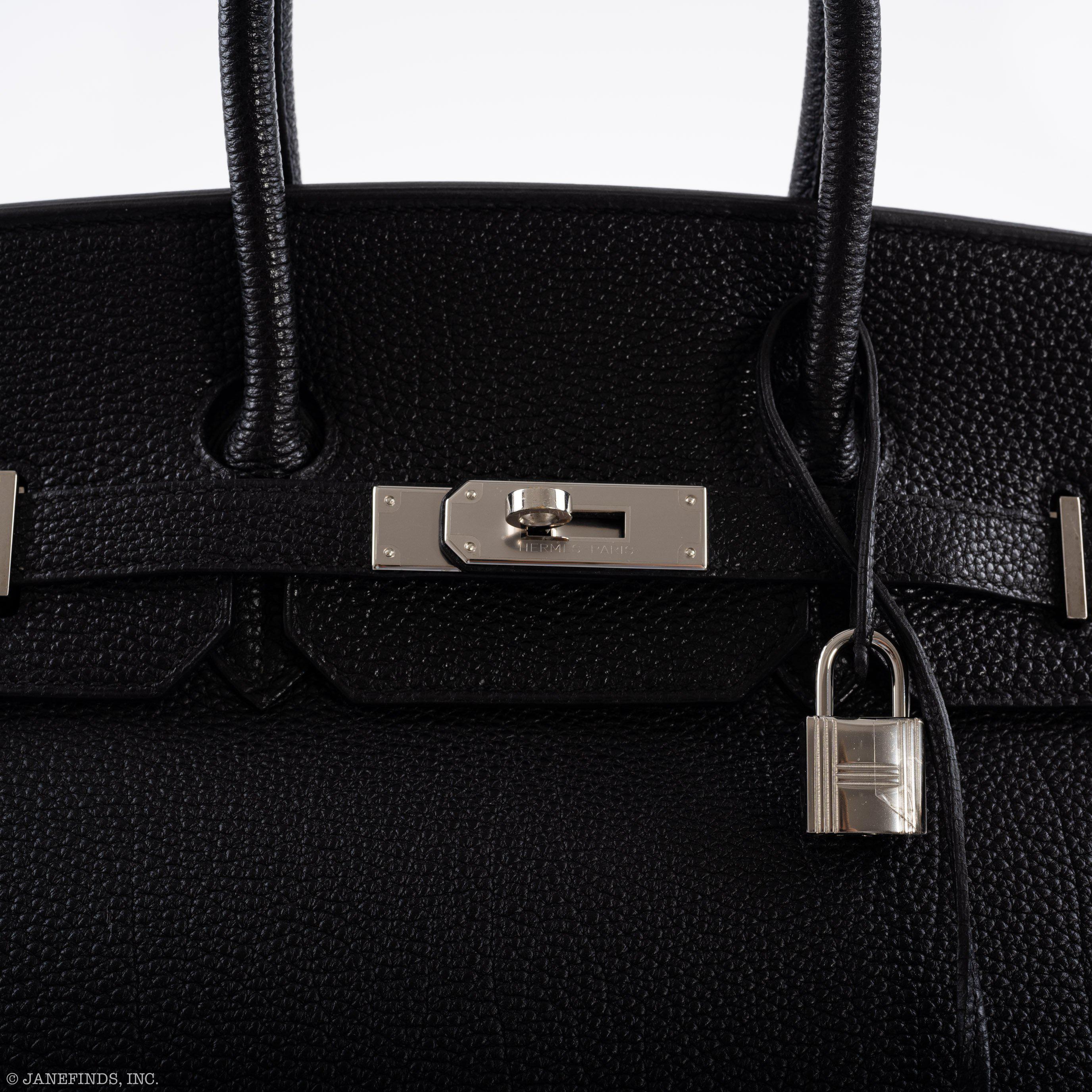 Hermès Birkin 35 Black Togo Palladium Hardware