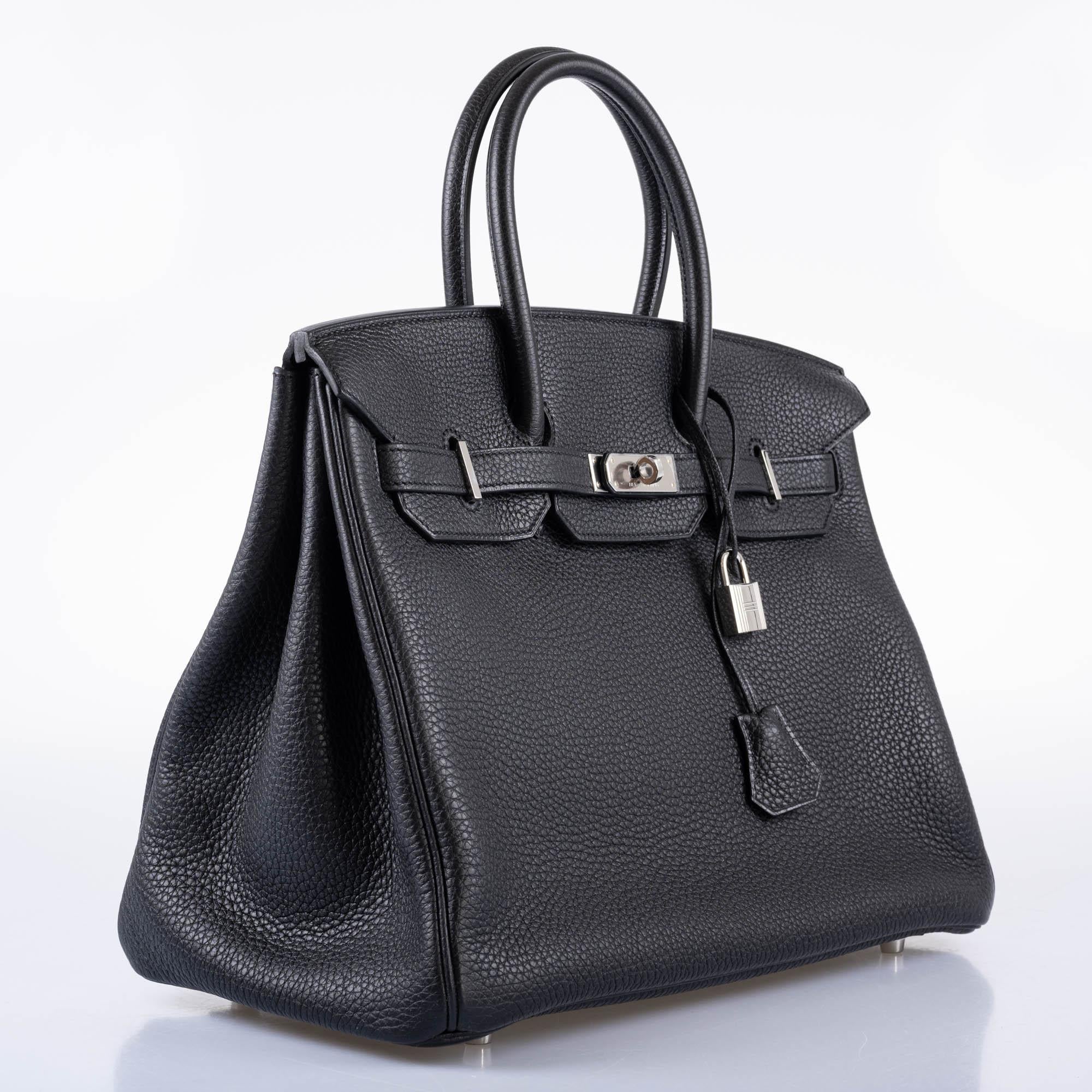 Hermès Birkin 35 Black Togo leather Palladium Hardware - 2010, N Square