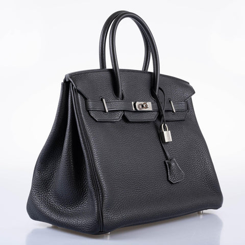 Hermès Birkin 35 Black Togo leather Palladium Hardware - 2010, N Square