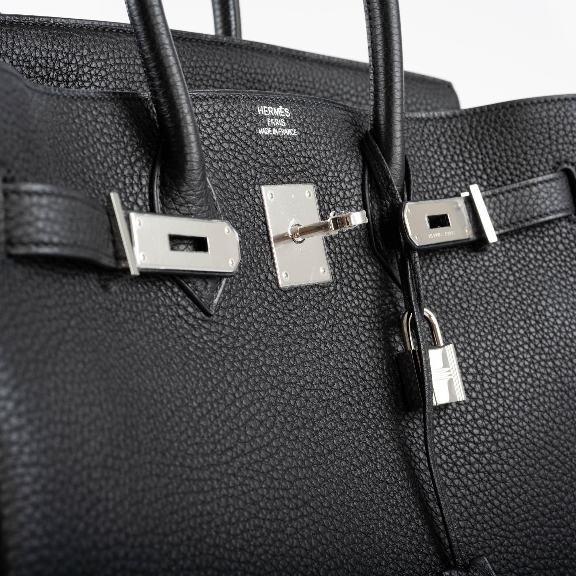 Hermès Birkin 35 Black Togo leather Palladium Hardware - 2010, N Square