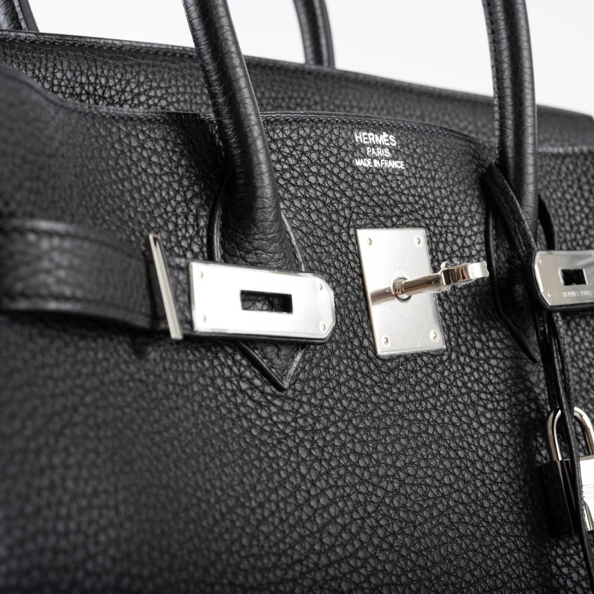 Hermès Birkin 35 Black Togo leather Palladium Hardware - 2010, N Square