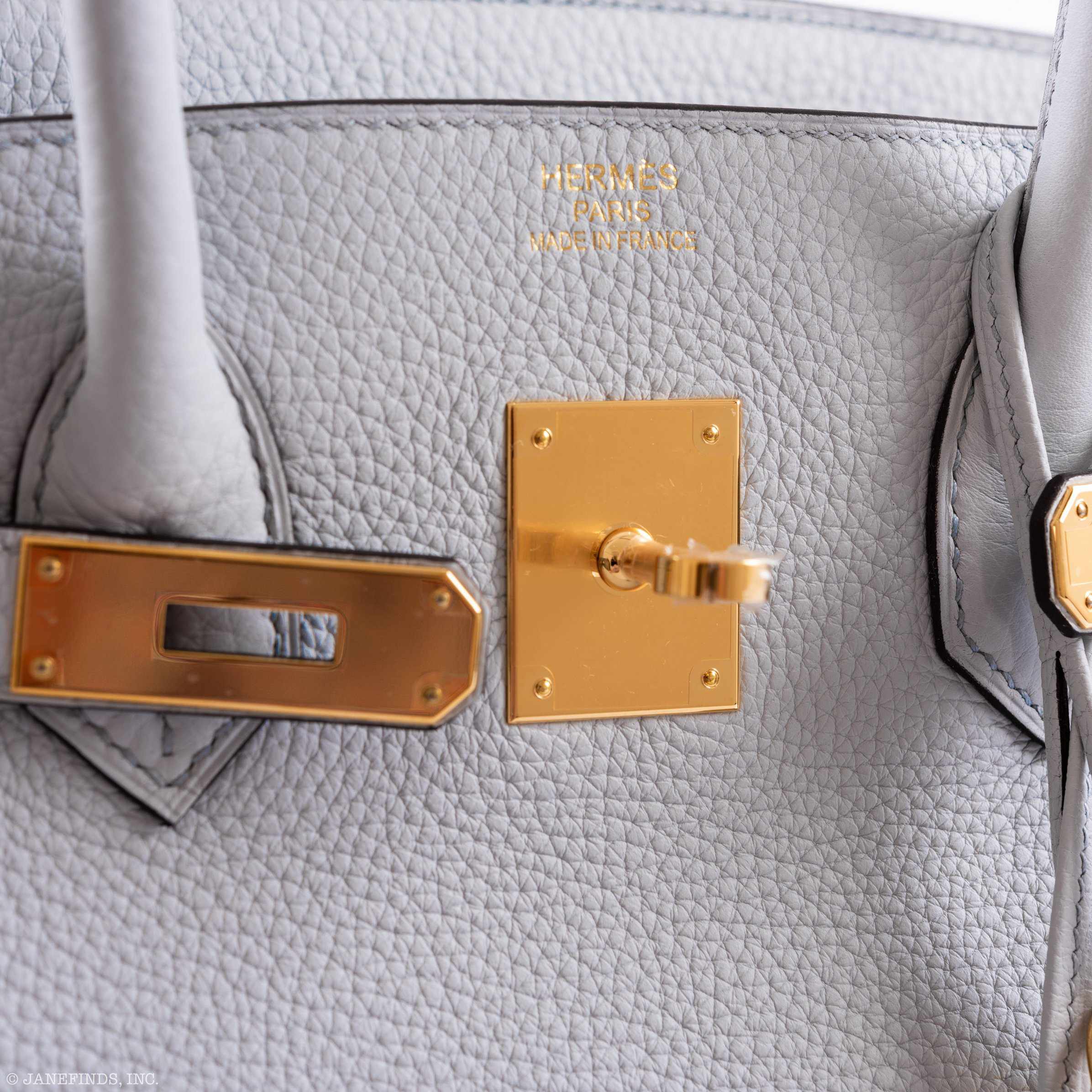 Hermès Birkin 35 Bleu Pale Togo Gold Hardware - Exquisite
