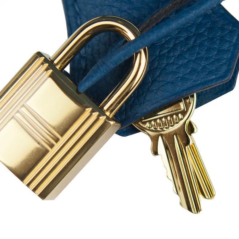 Hermès Birkin 35 Bleu de Galice Togo Gold Hardware