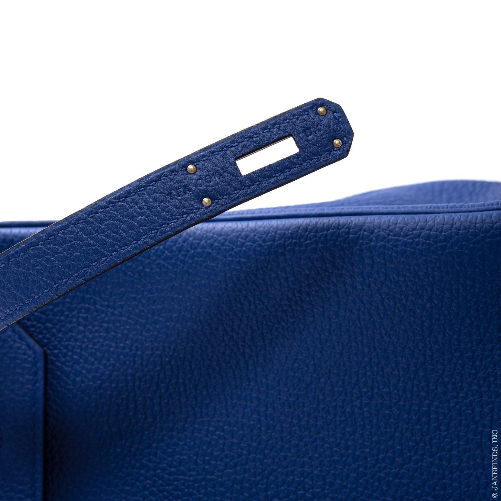 Hermès Birkin 35 Blue Electric Togo Palladium Hardware - 2015, T