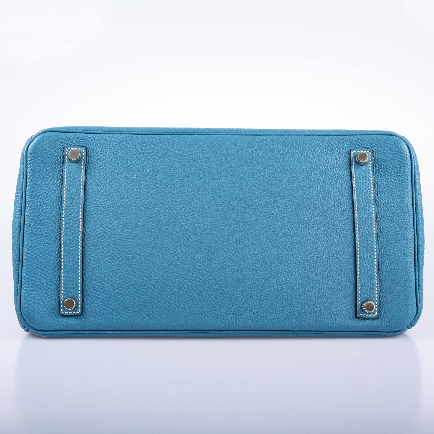 Hermès Birkin 35 Blue Jean Togo Palladium Hardware