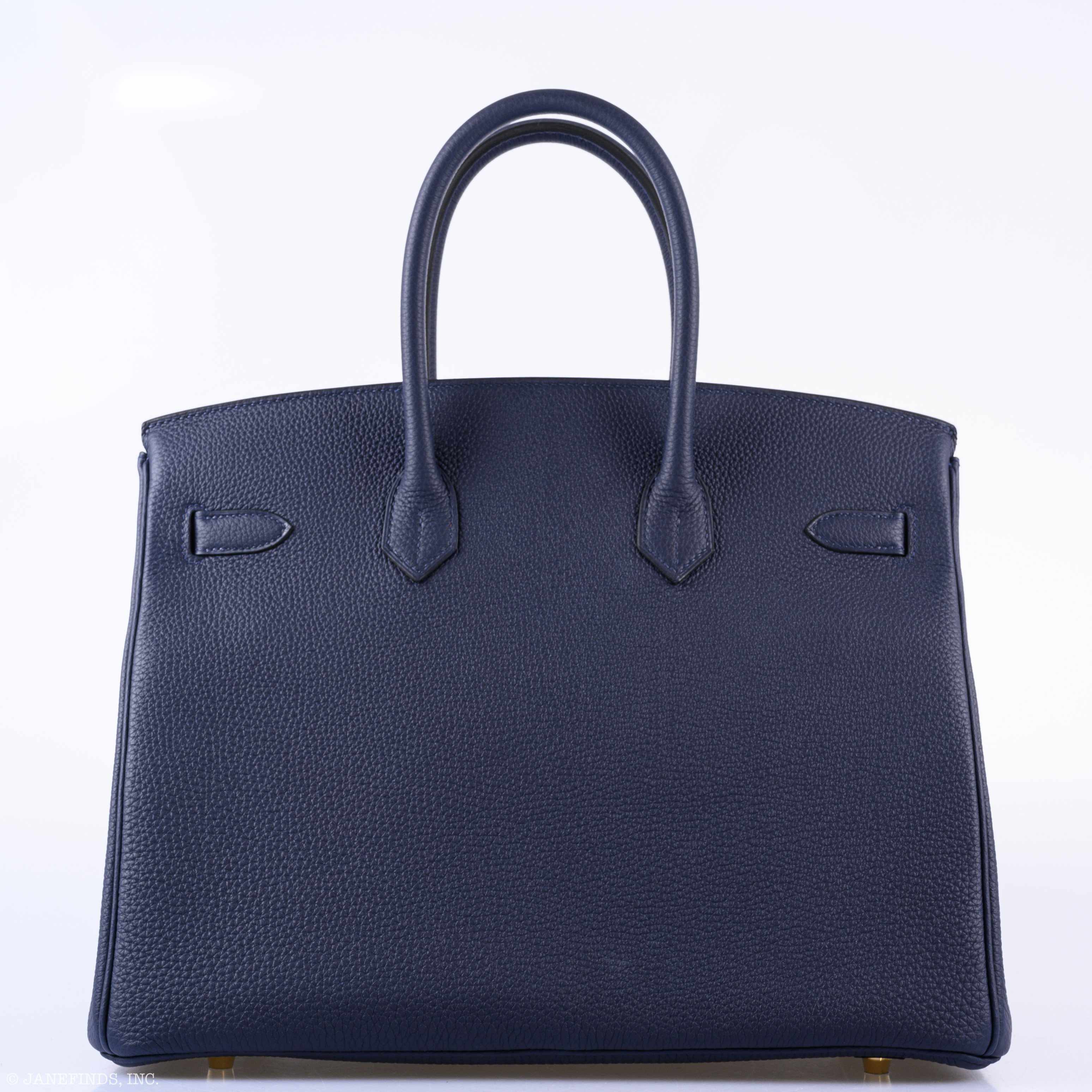 Hermès Birkin 35 Blue Nuit Togo Gold Hardware - 2019, D